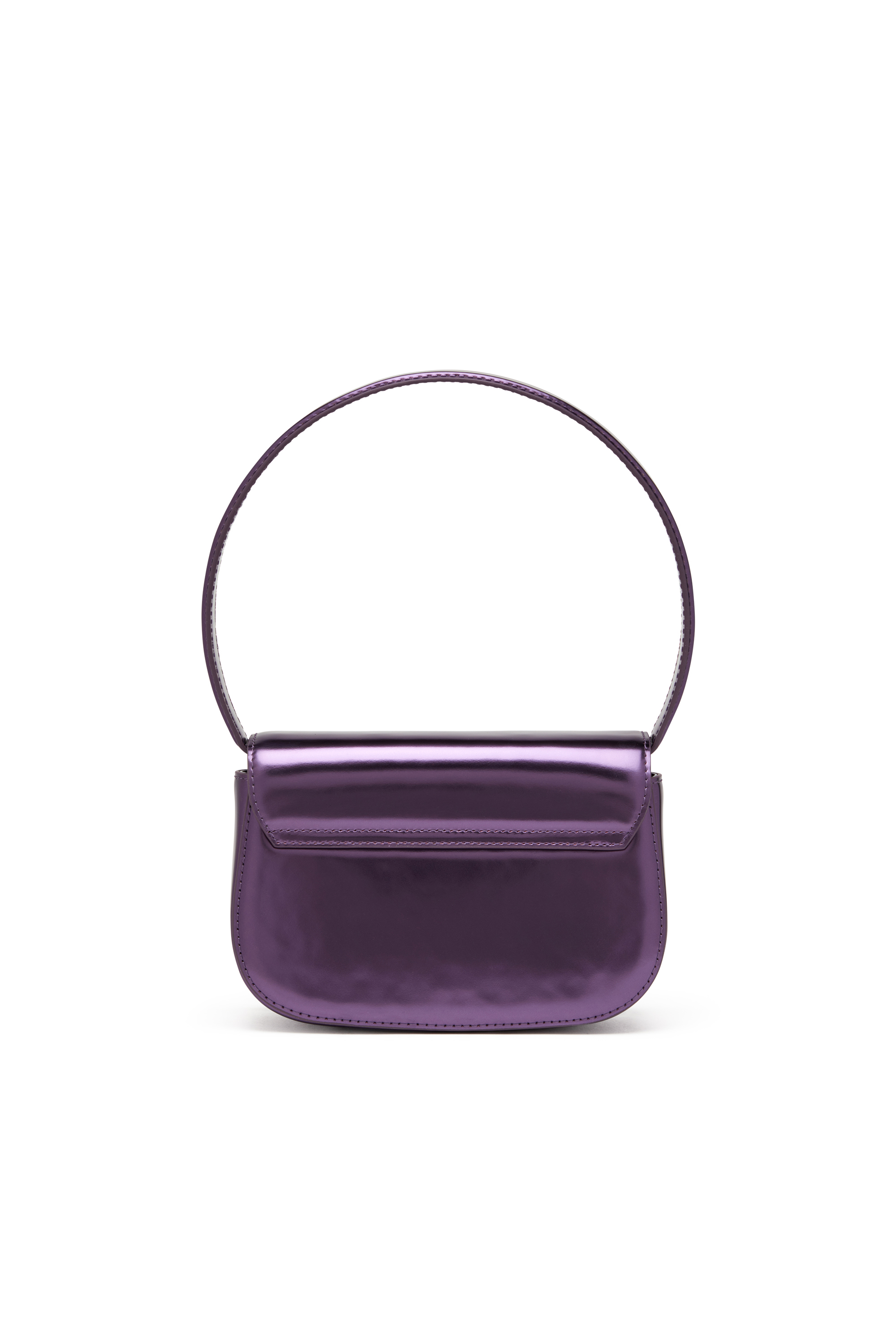 Diesel - 1DR, Woman's 1DR-Iconic shoulder bag in mirrored leather in Dark Violet - 2