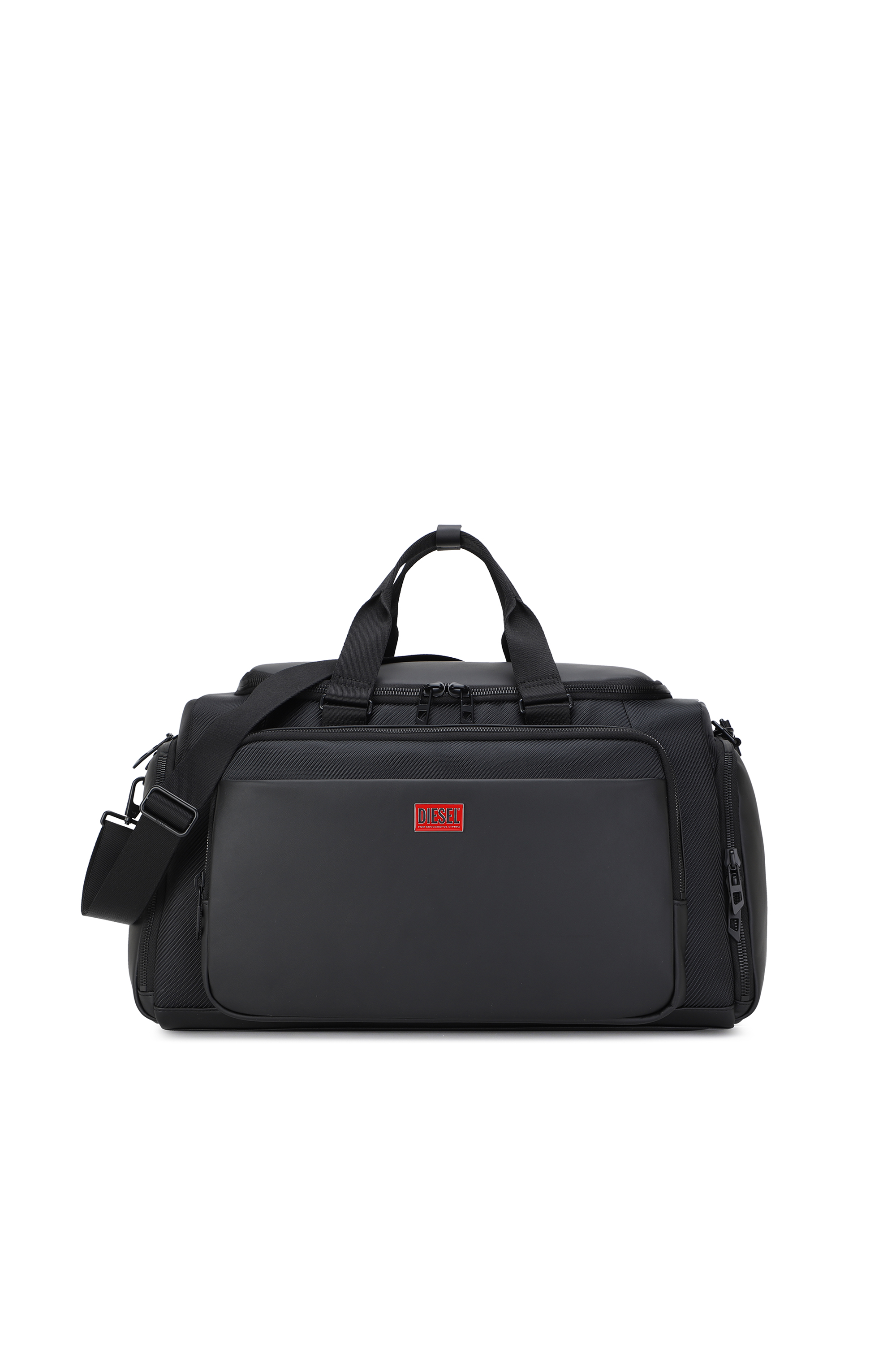Diesel - DIESEL CARBON FIBER DUFFLE-BLACK DSB002, Unisex's Pratical business duffle bag in Black - 1