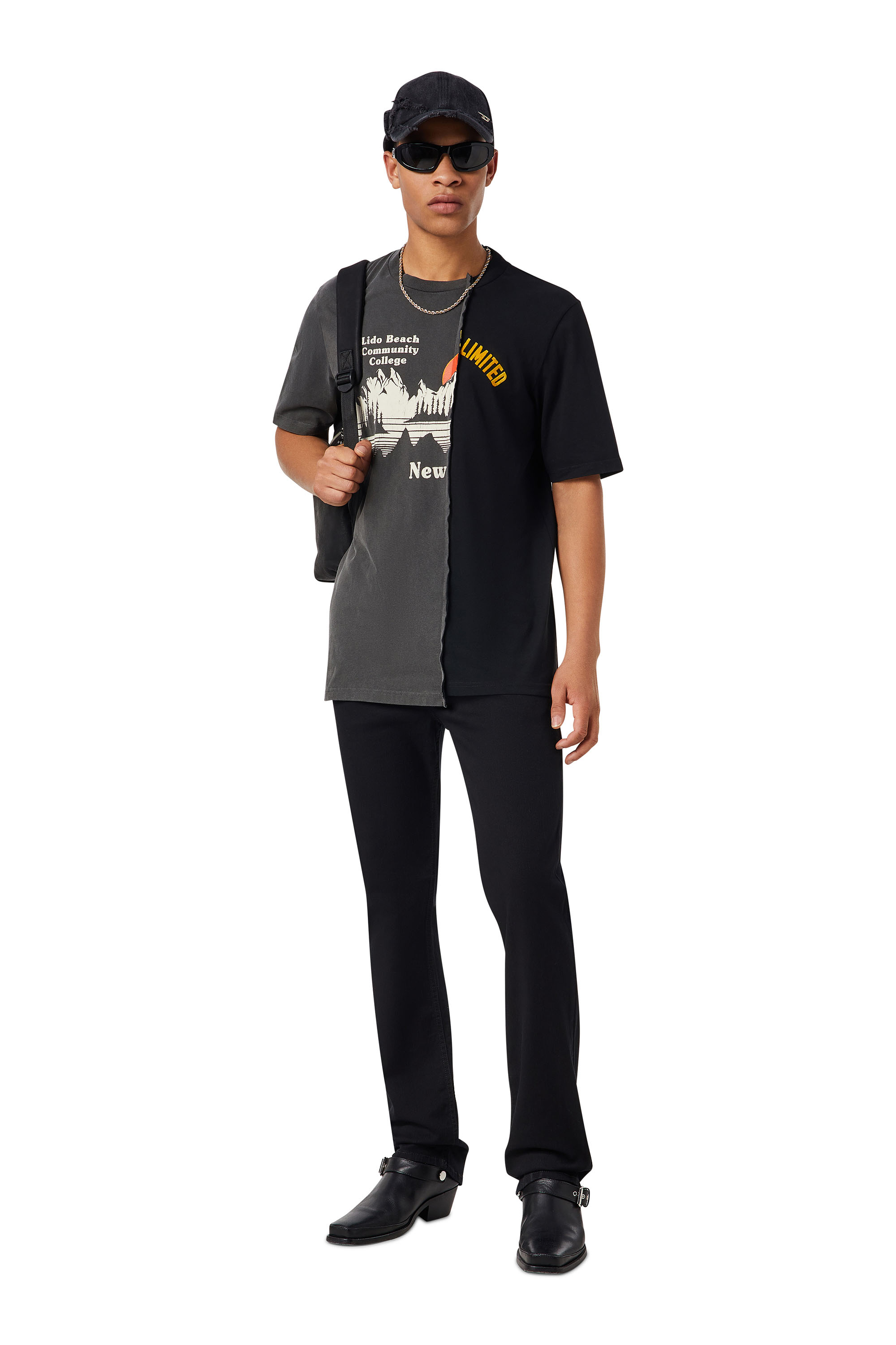 Diesel - Bootcut Jeans 2021 D-Vocs 069YP, Black/Dark grey - Image 5