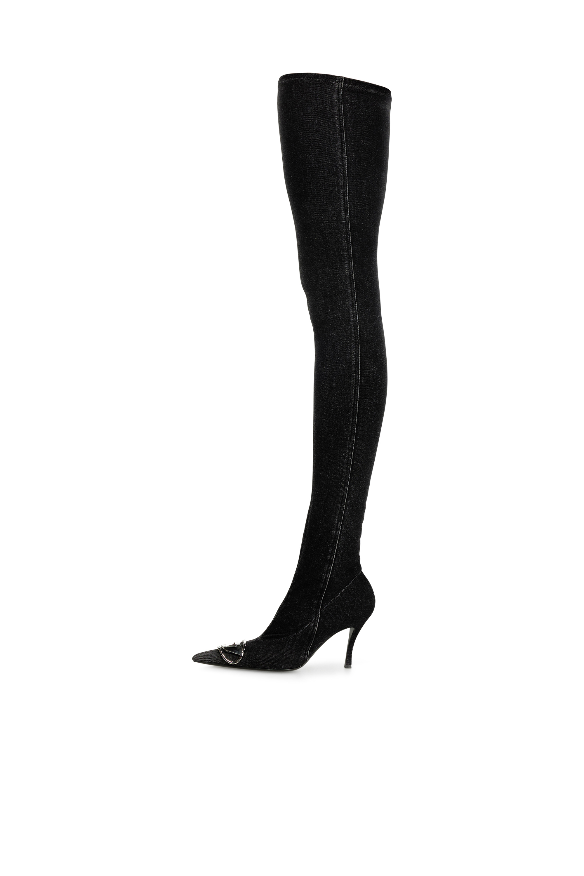 Diesel - D-VENUS TBT D, Woman's D-Venus-Over the knee boot in Black - 5