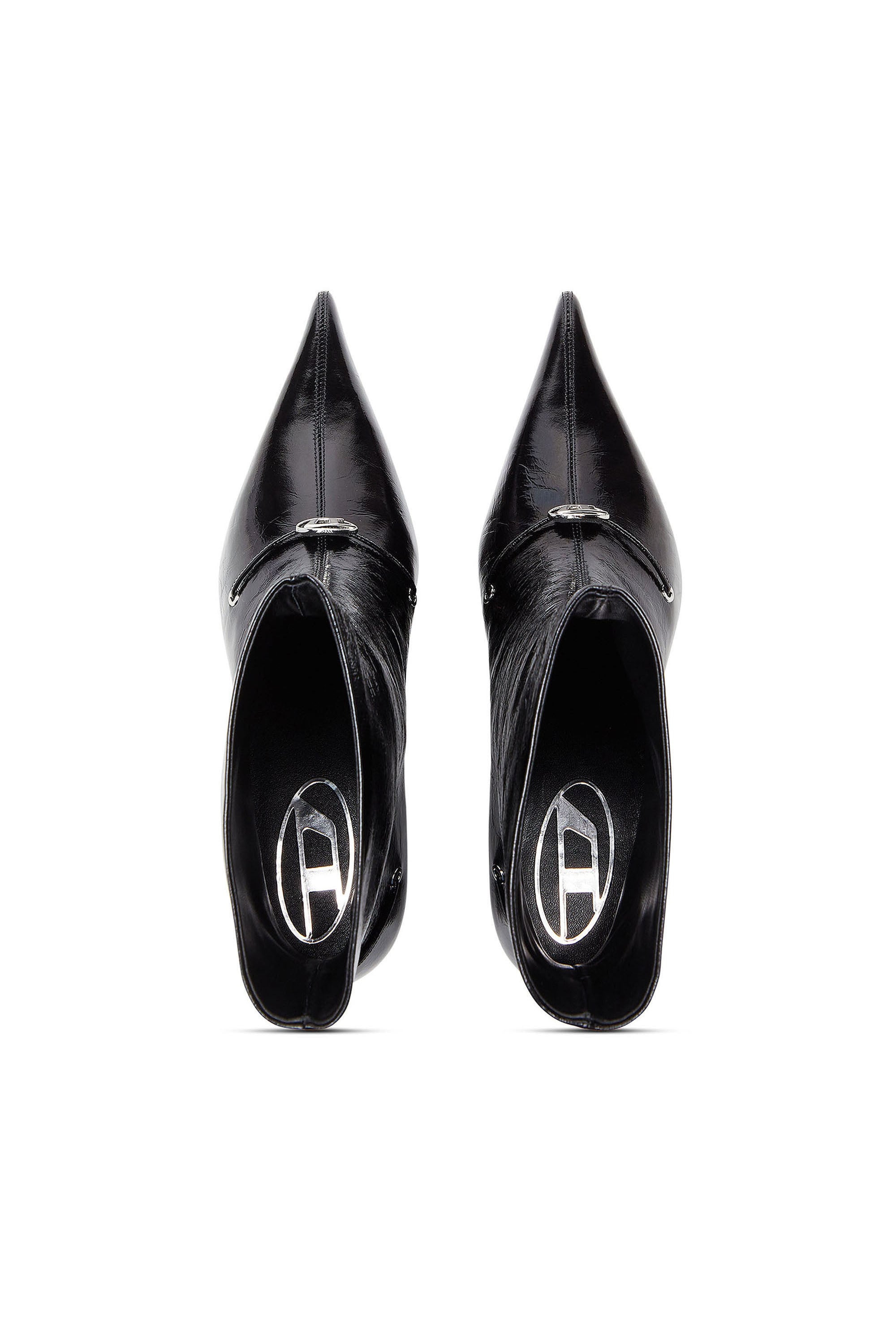 Diesel - D-JEWELS  40 TUBE, Woman's D-Ten&Half - Ankle boots in naplak leather in Black - 4
