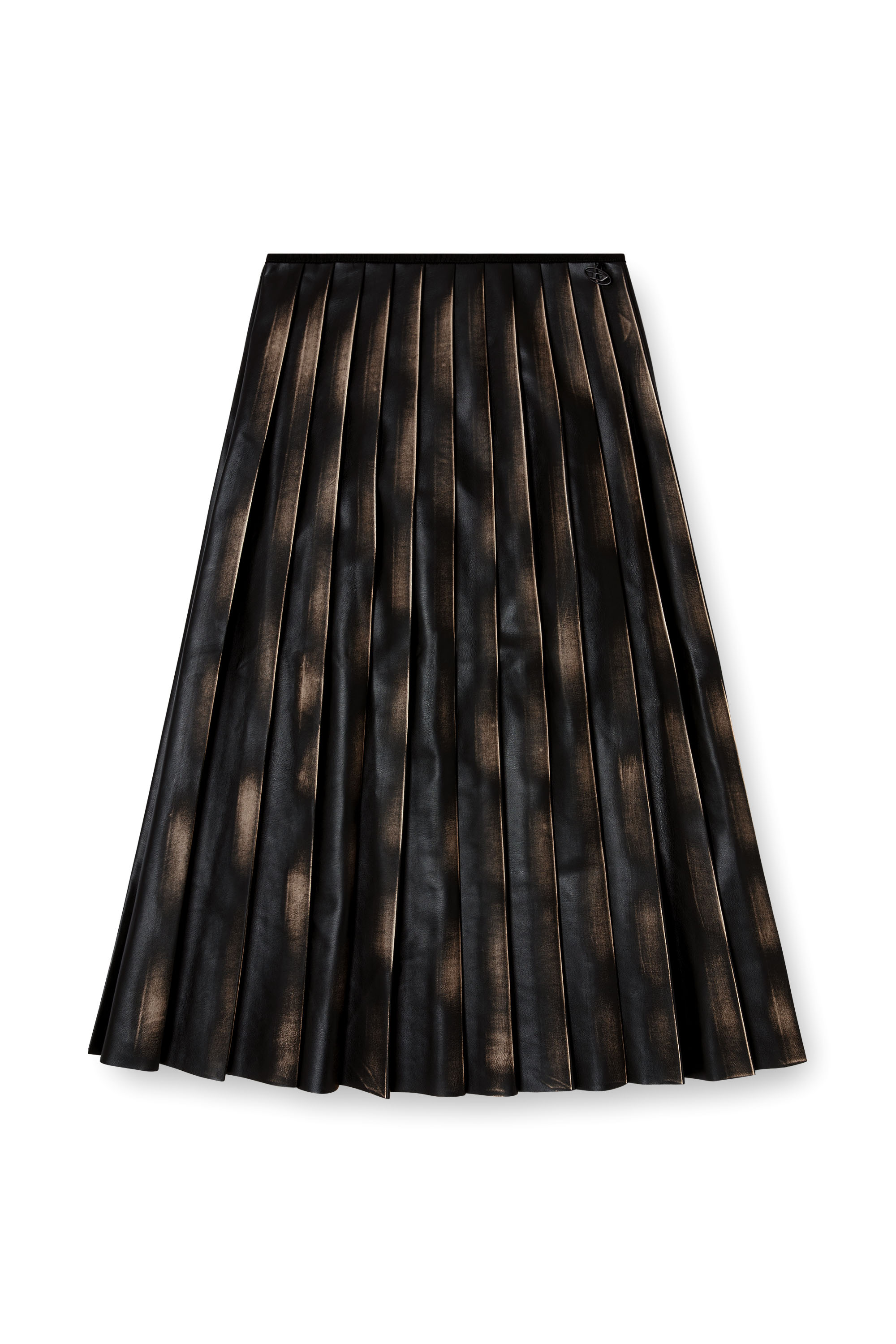 Diesel - O-SAKA, Woman's Distressed pleated midi skirt in null - 2