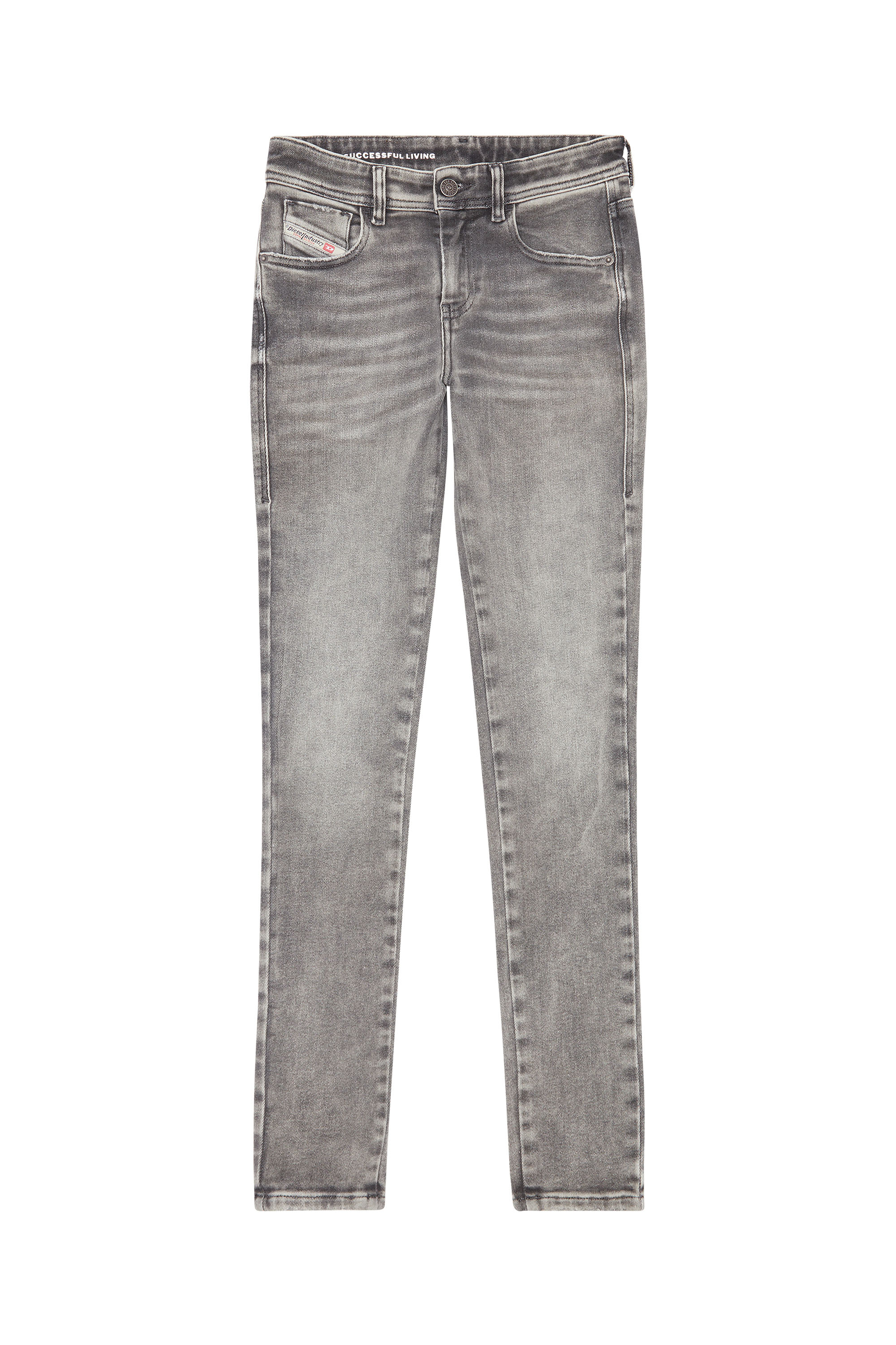 Diesel - Super skinny Jeans 2017 Slandy 068GL, Grey - Image 4