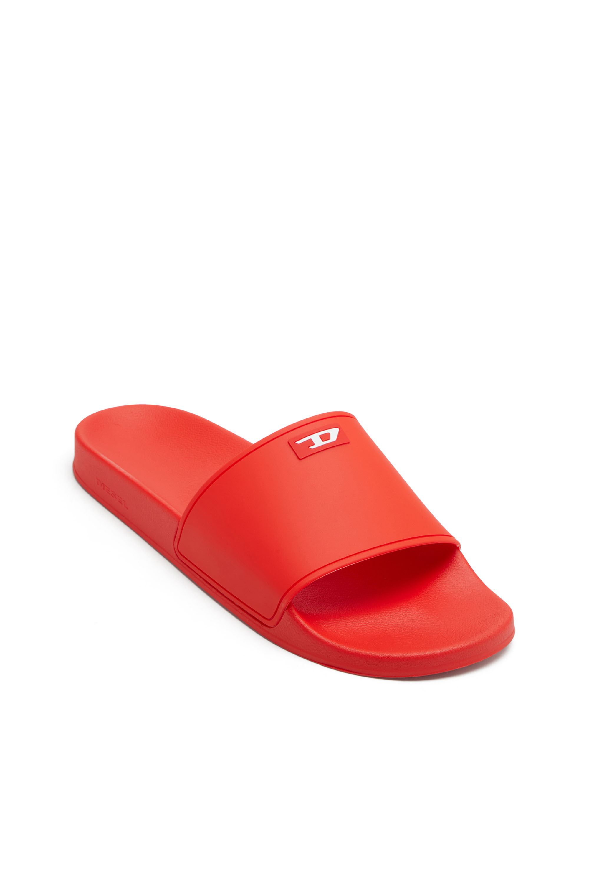 Diesel - SA-SWIM, Man's Sa-Swim-Rubber pool slides with D logo in Red - 6