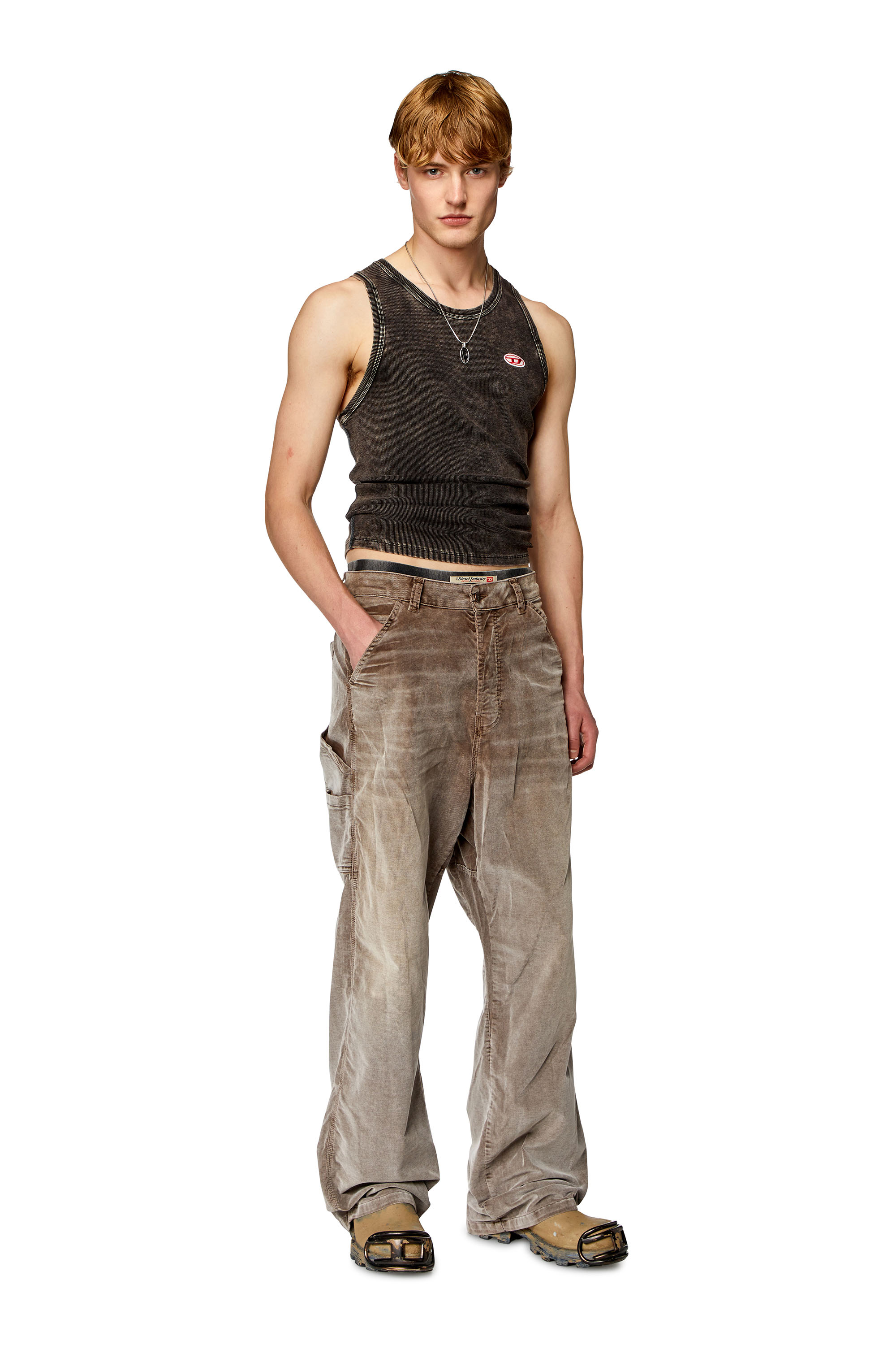 Diesel - Straight Jeans D-Livery 068JF, Brown - Image 2