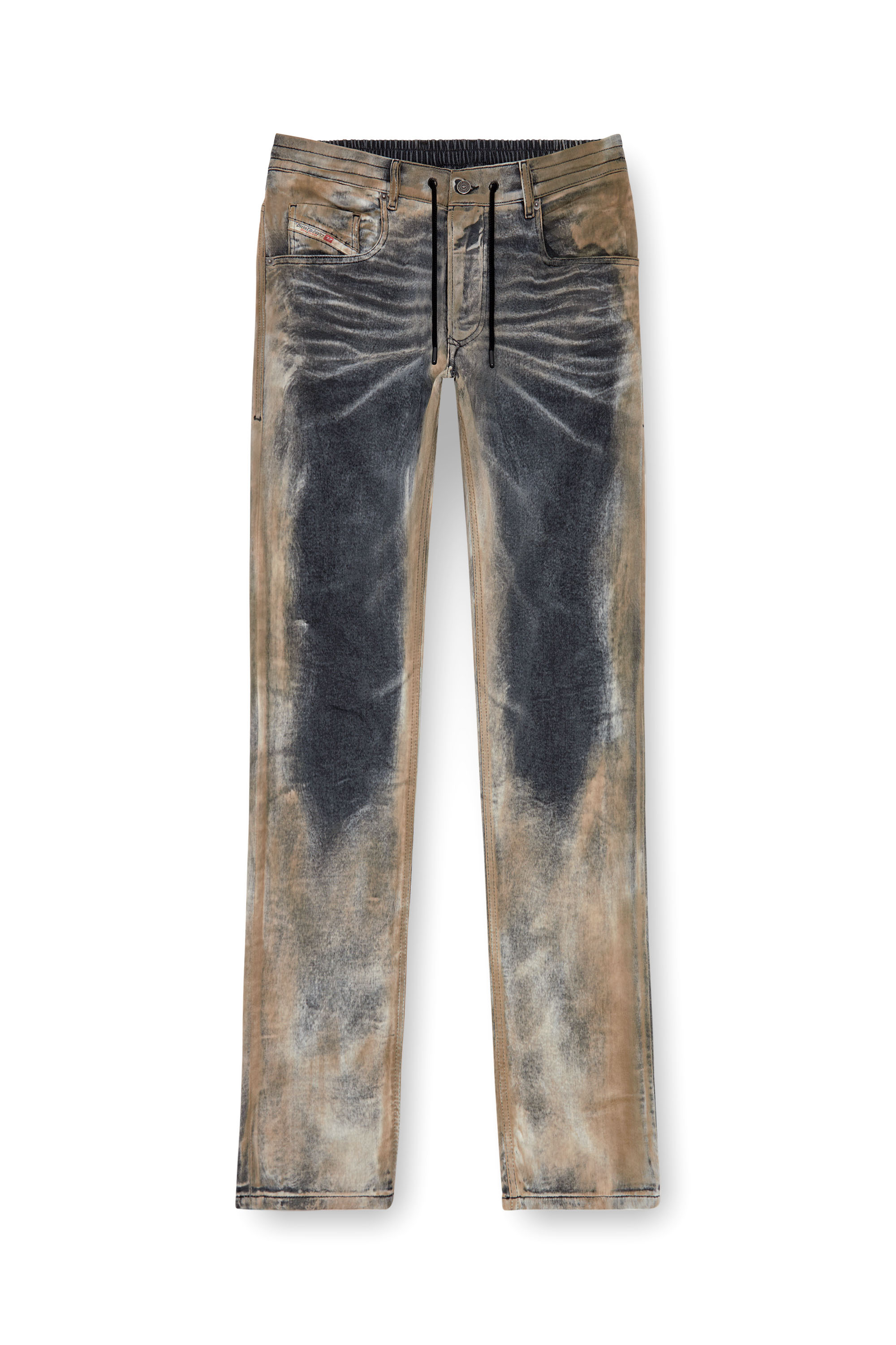 Diesel - Man Tapered 2030 D-Krooley Joggjeans® 068NP, Black/Dark grey - Image 5