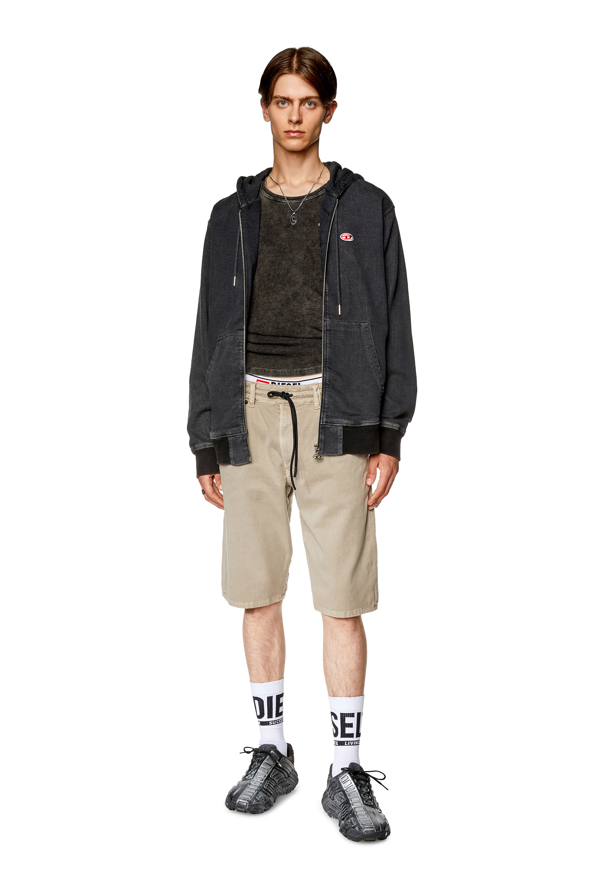 Diesel - D-KROOLEY-SHORT JOGG, Grey - Image 2