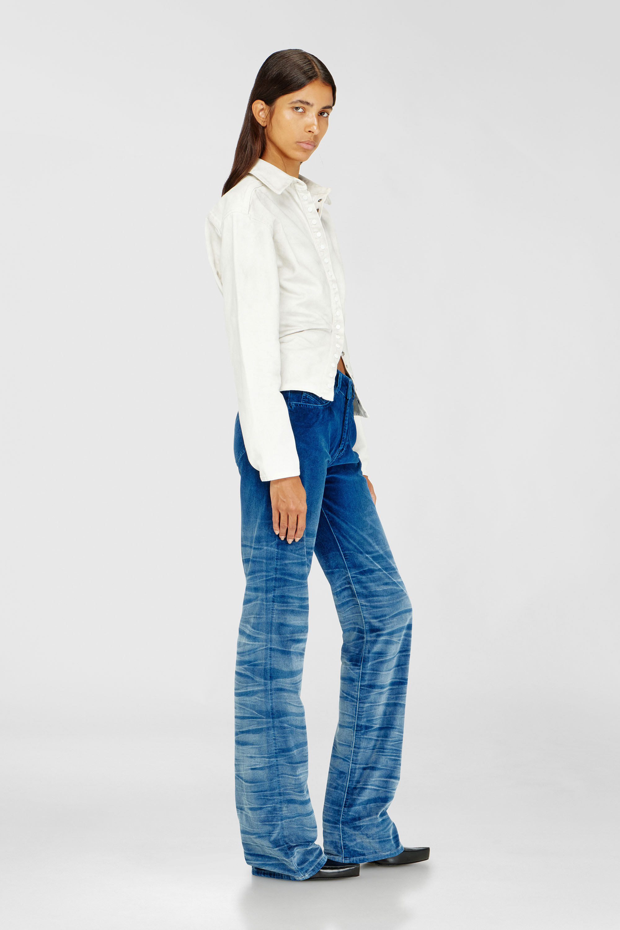Diesel - Woman's Regular Jeans D-Lie 003PF, Dark Blue - 2