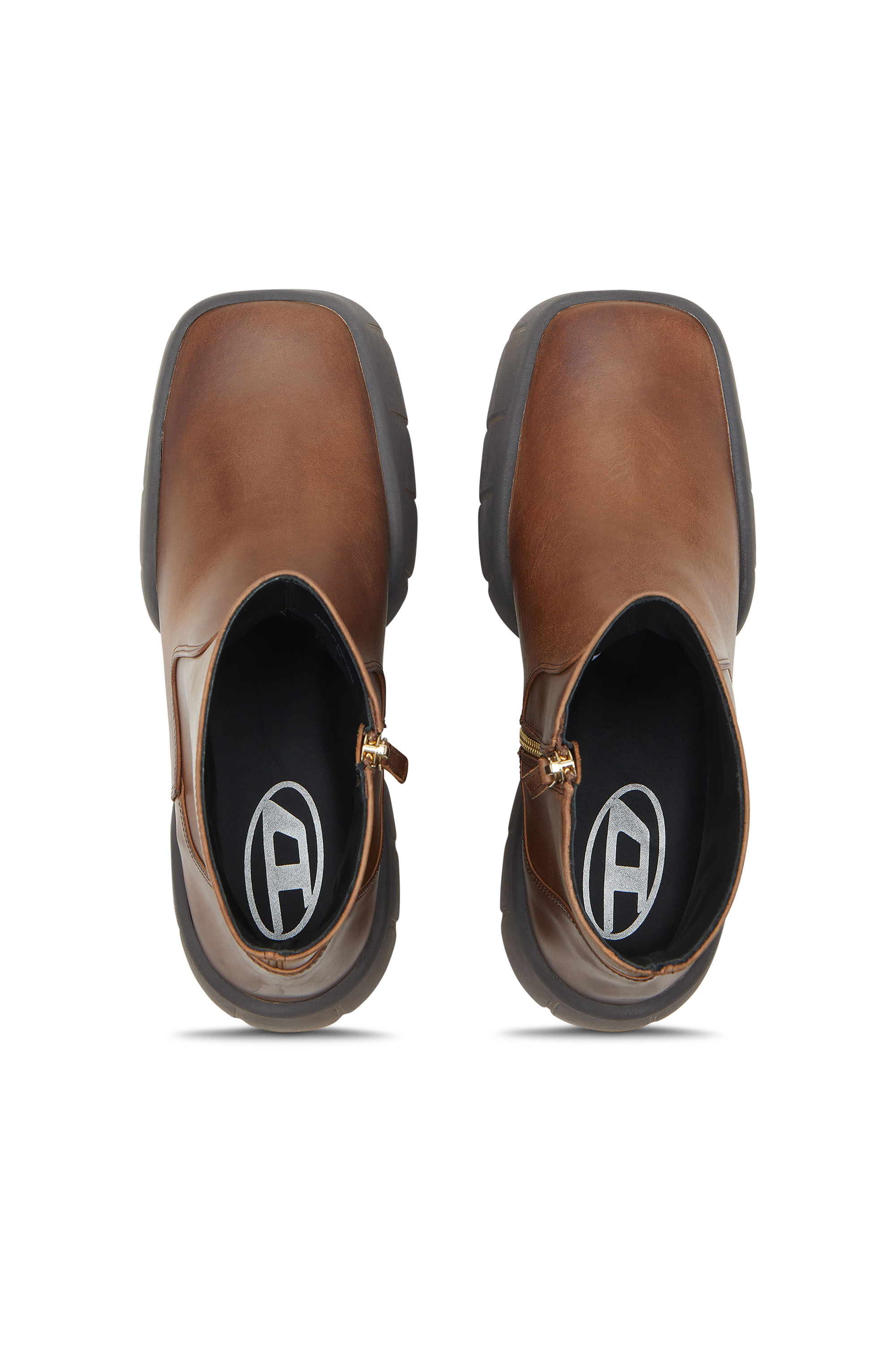 D-TEX BT, Brown Diesel - D-TEX BT, Man's D-Tex-Oiled leather ankle boots with split sole in Brown - 4