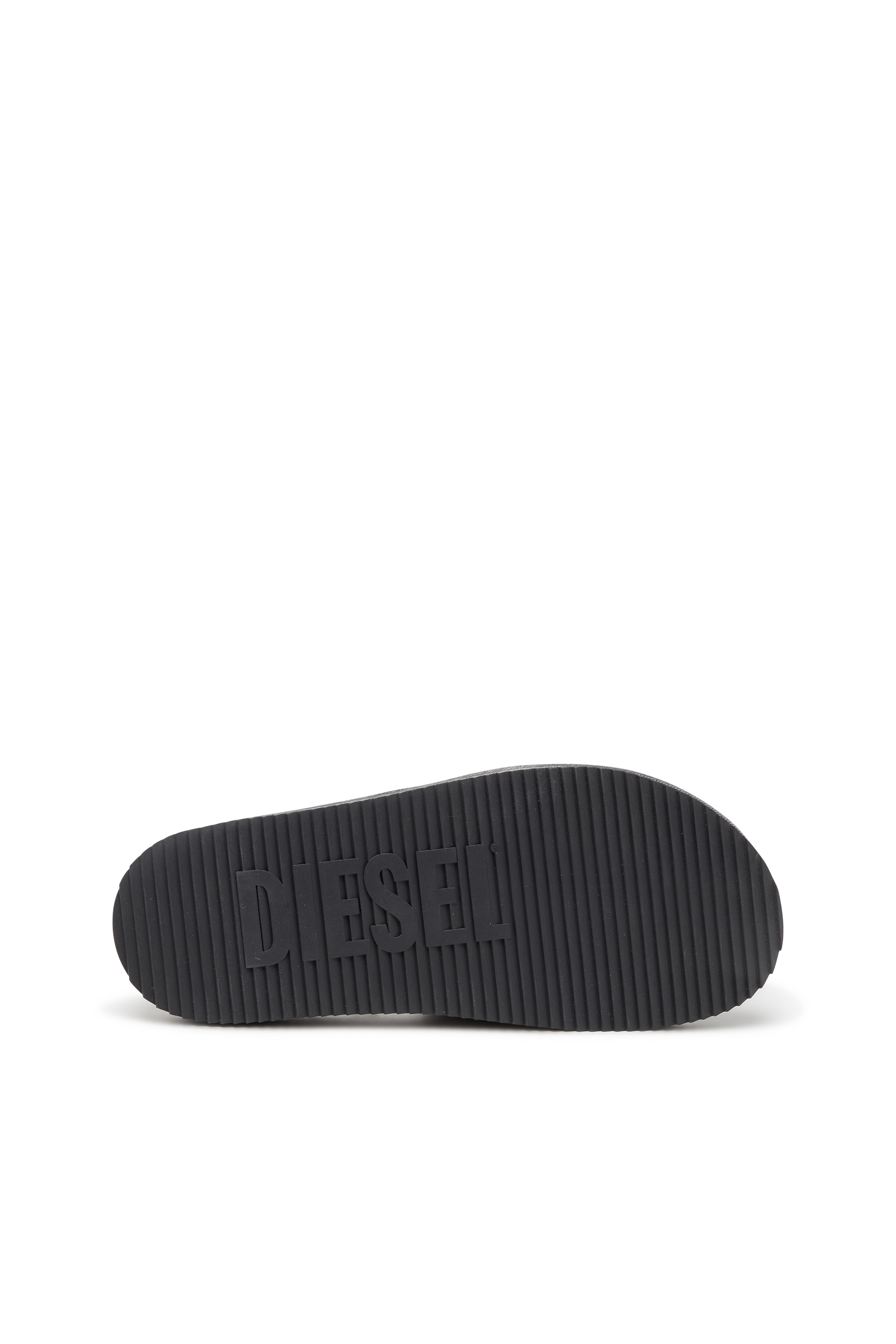 Diesel - SA-SLIDE D OVAL, Unisex's Sa-Slide D-Denim slides with embossed strap in Blue - 5
