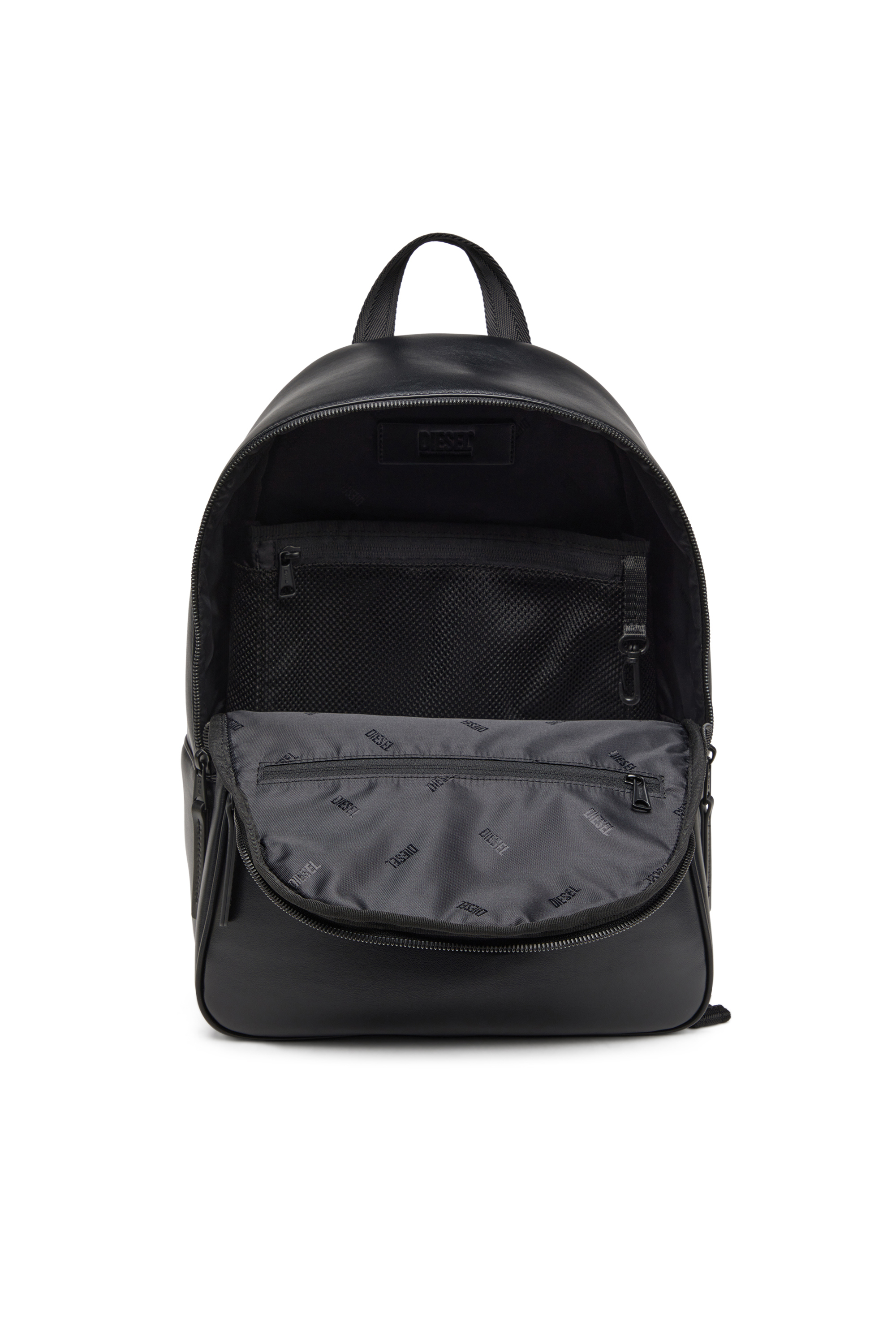 Diesel - HOLI-D BACKPACK M, Man's Holi-D-Backpack in neoprene and PU in Black - 4