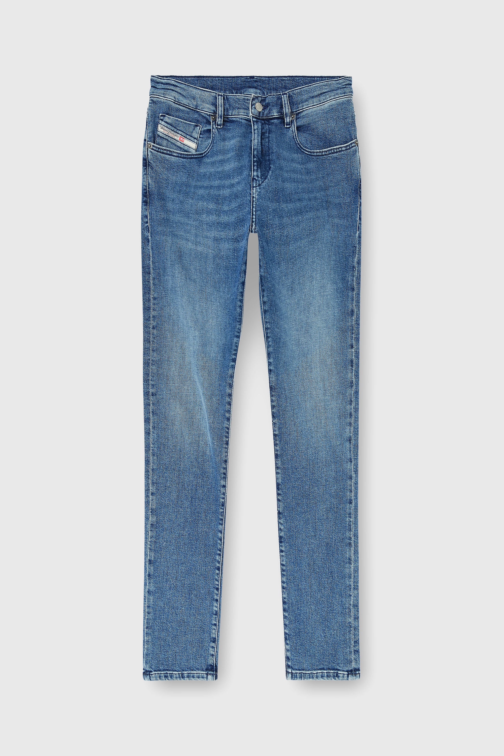 Diesel - Man's Slim Jeans 2019 D-Strukt 0HDBK, Medium blue - 2