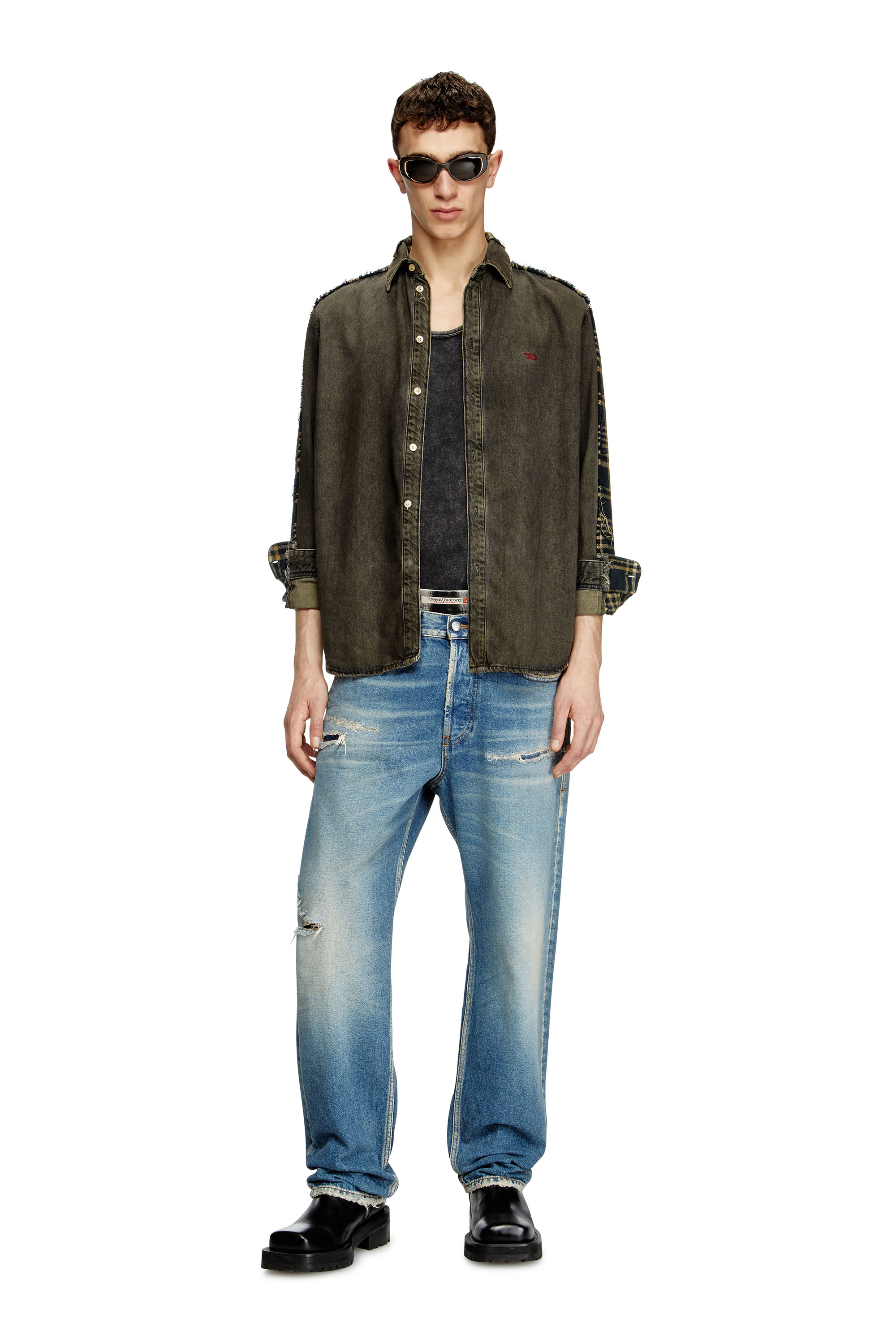 Diesel - Man's Regular Jeans 2024 D-Macs 09L43, Medium blue - 1