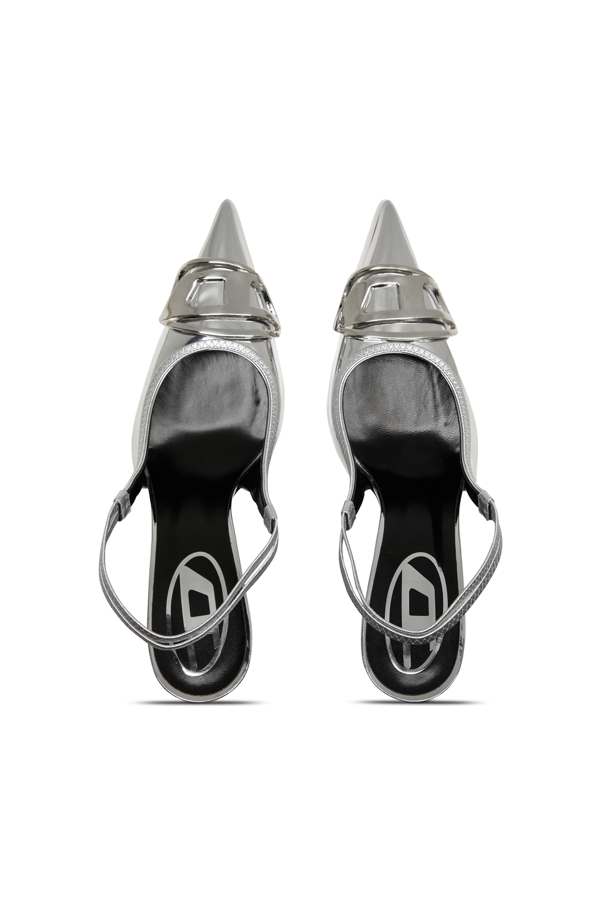D-VENUS SB, Silver Diesel - D-VENUS SB, Woman's D-Venus-Slingback pumps with mirror finish in Silver - 4