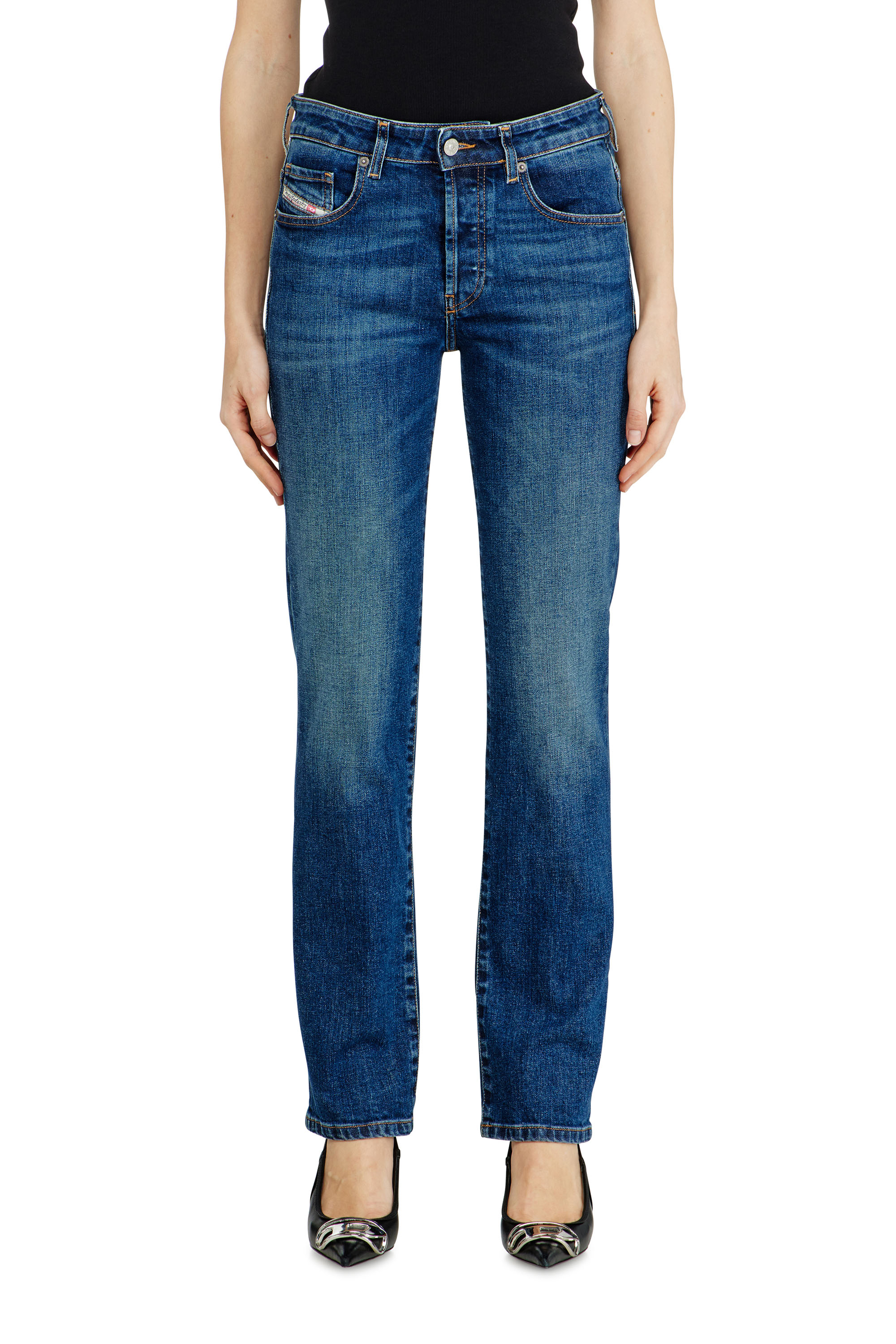Diesel - Woman's Regular Jeans 1989 D-Mine 09I28, Dark Blue - 1