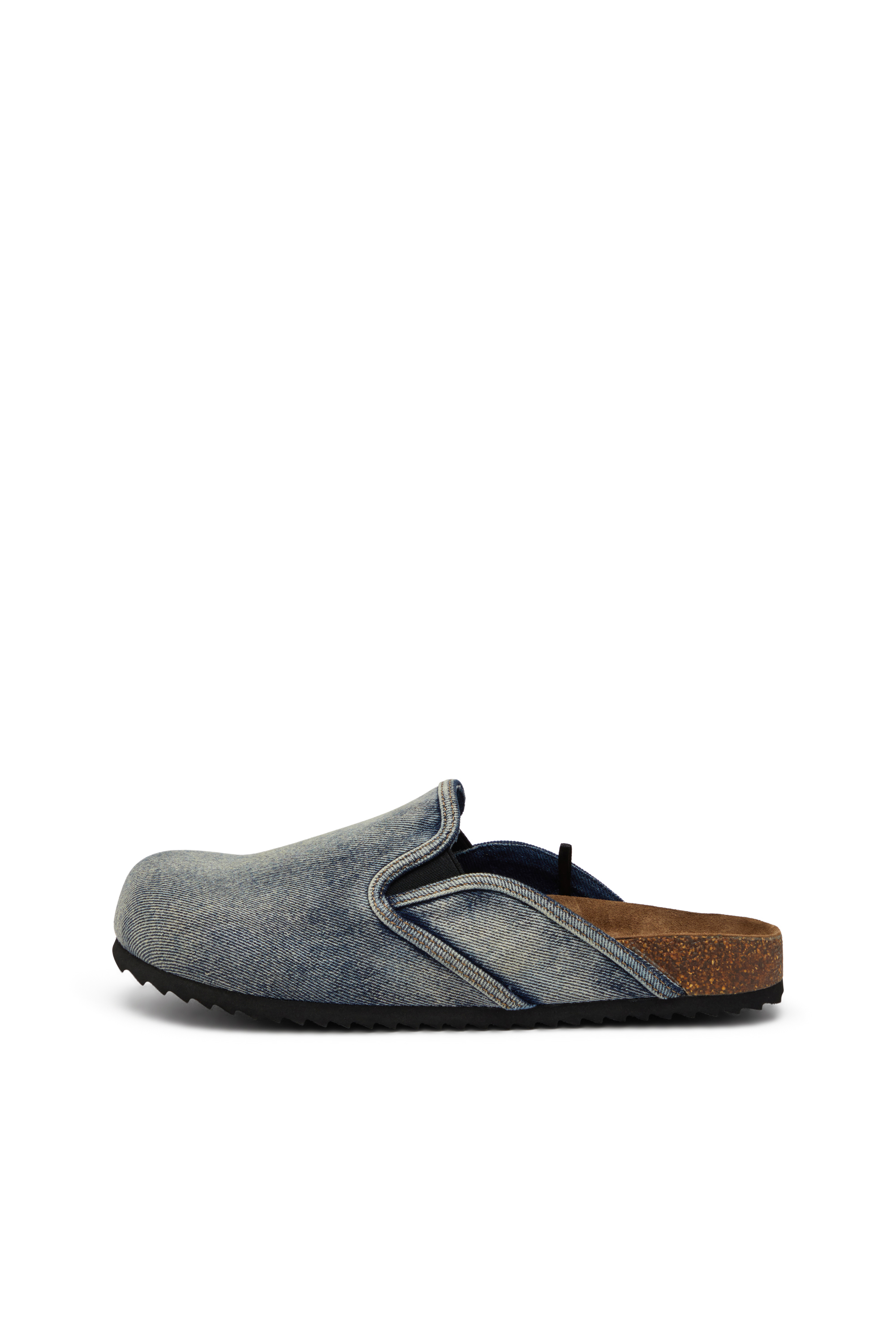 D-WOODSTOCK SLIP-ON, Dark Blue Diesel - D-WOODSTOCK SLIP-ON, Man's D-Woodstock-Denim mules in Dark Blue - 7