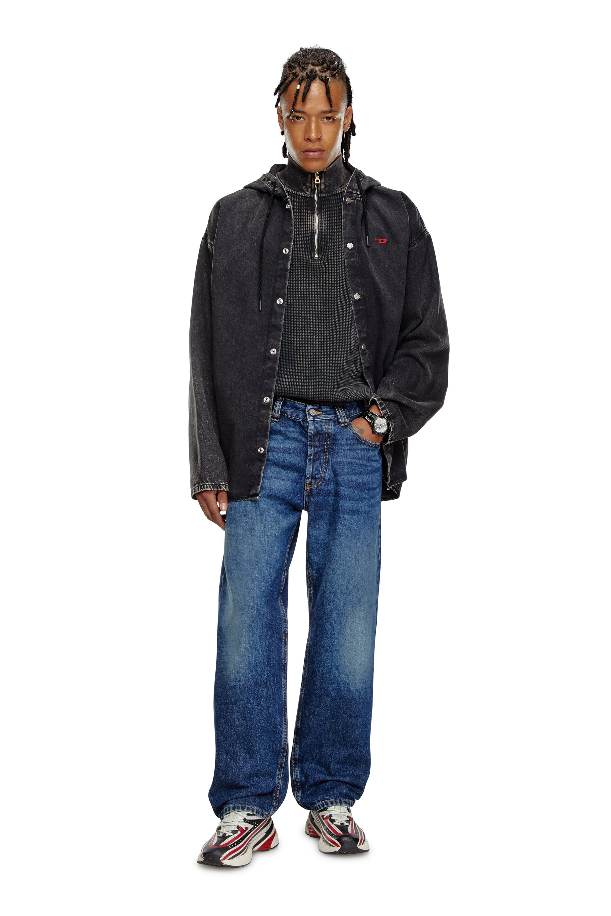 Diesel - Man's Regular Jeans 2010 D-Macs 09I27, Dark Blue - 1