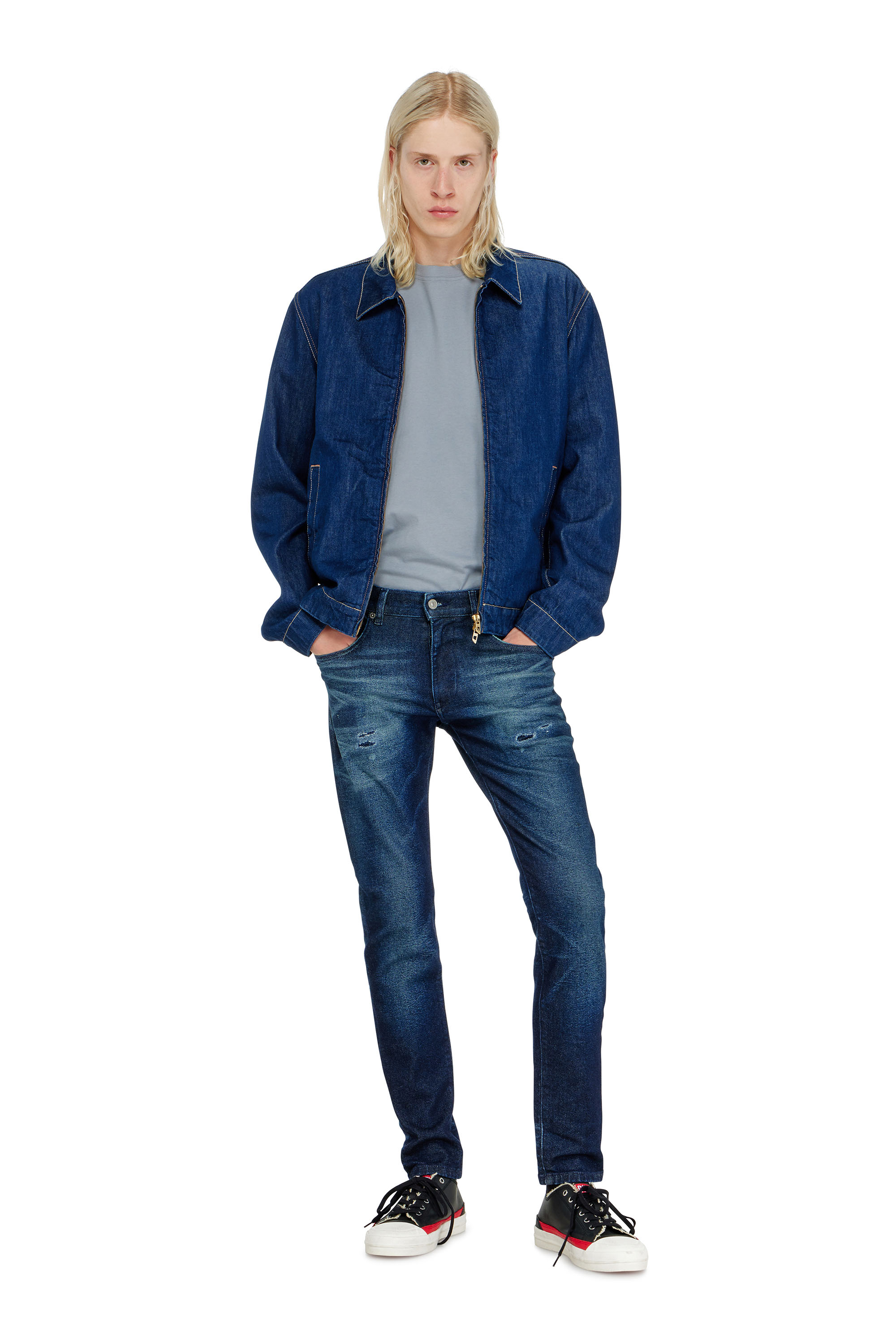 Diesel - Man's Slim Jeans 2019 D-Strukt 0KBBU, Dark Blue - 3