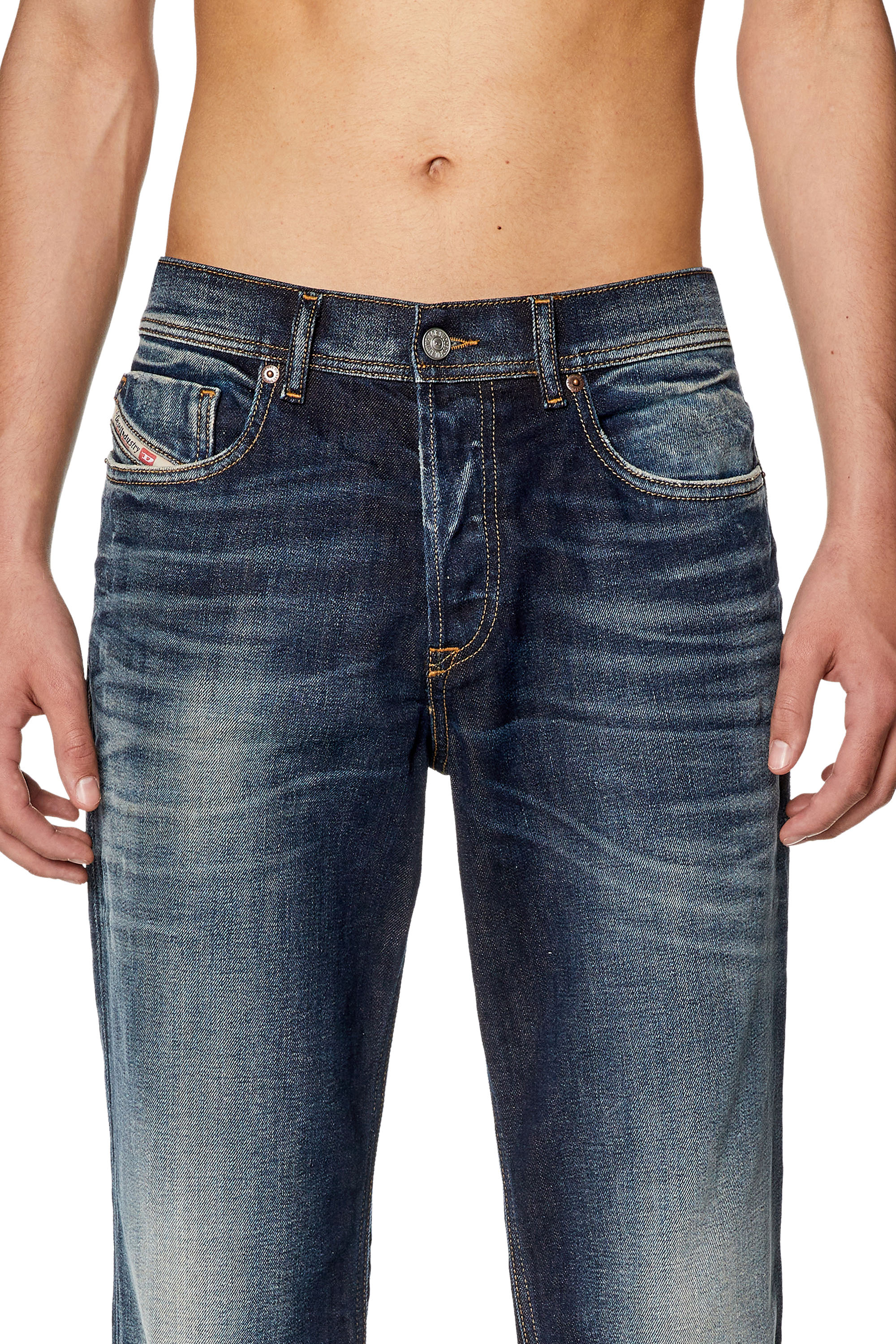 Diesel - Tapered Jeans 2023 D-Finitive 09G27, Dark Blue - Image 3
