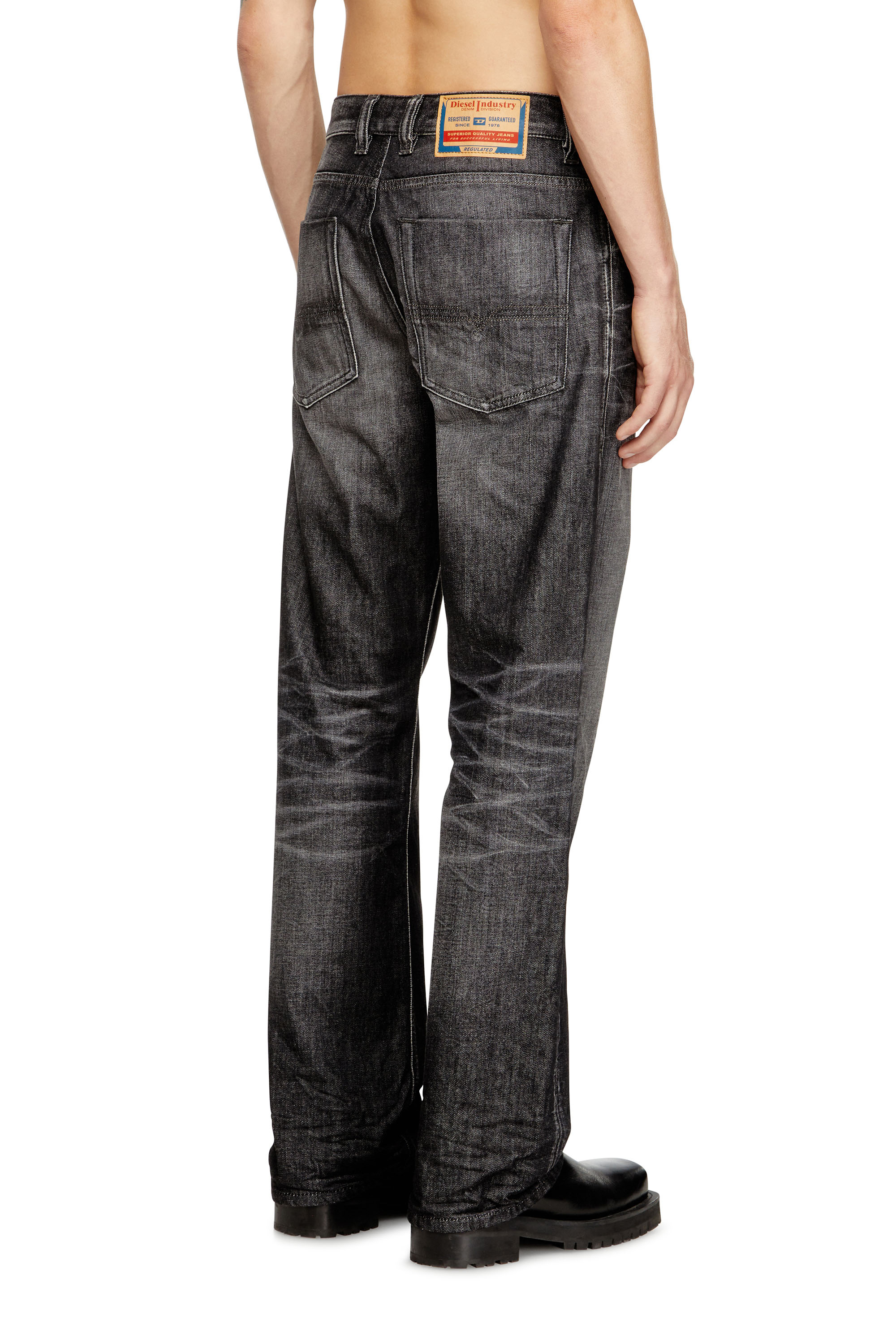 Relaxed Jeans 1980 D-Eeper 09M63, Black/Dark grey Diesel - Man's Relaxed Jeans 1980 D-Eeper 09M63, Black/Dark grey - 4