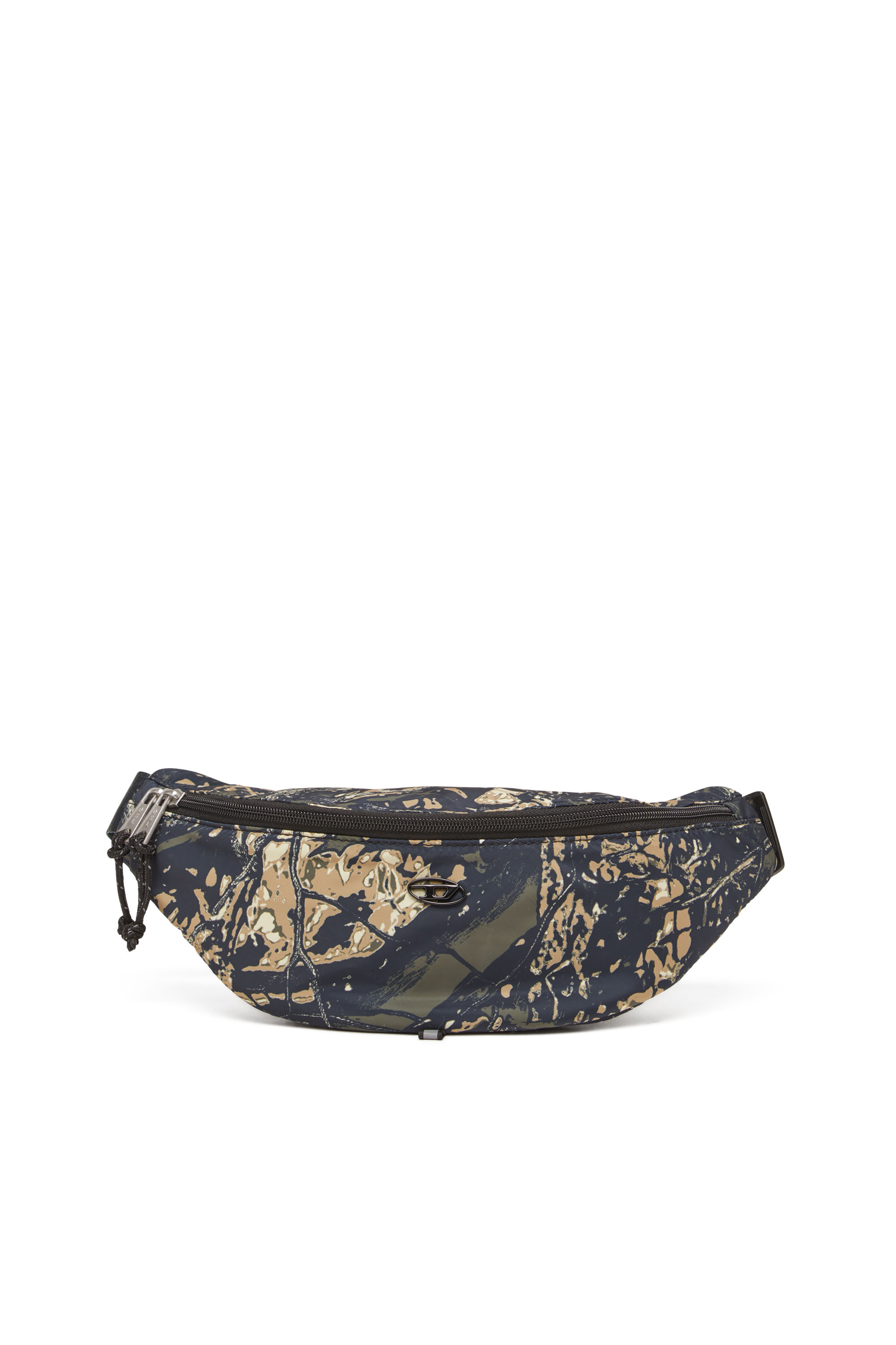 Diesel - D-PACK BELTBAG X, Man's D-Pack-Belt bag in camo-print fabric in Military Green - 2