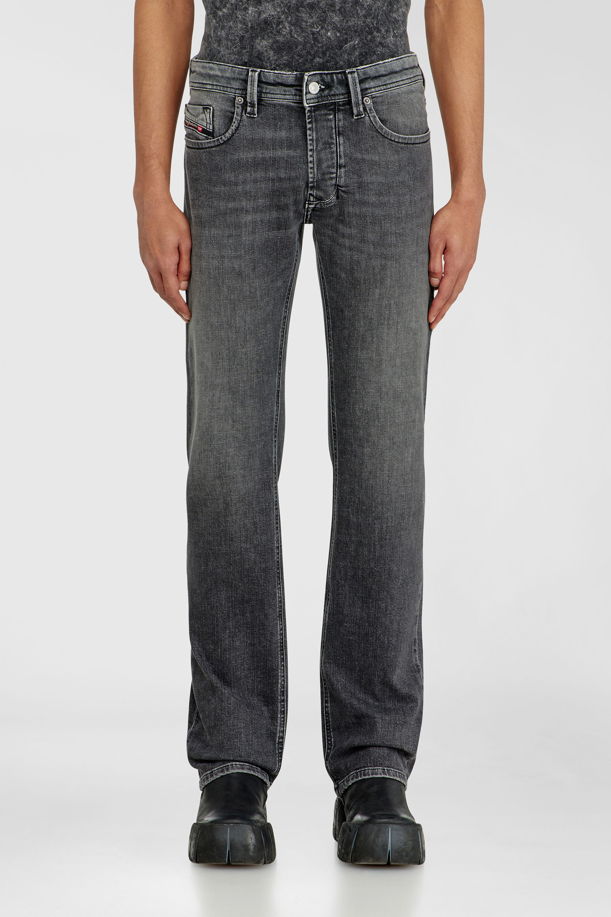 Diesel - Man's Regular Jeans 1985 Larkee 0HDBD, Black/Dark grey - 1