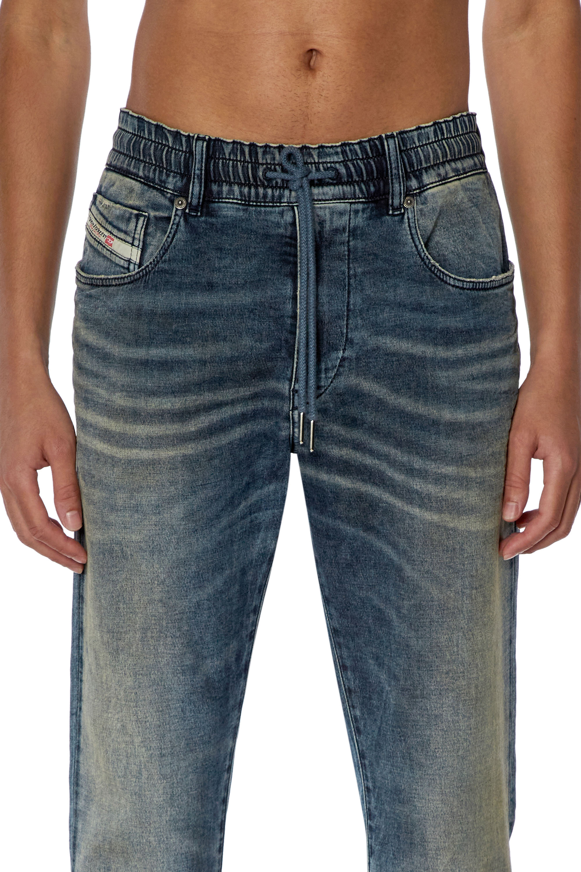 Diesel - Slim D-Strukt JoggJeans® 068FN, Dark Blue - Image 3