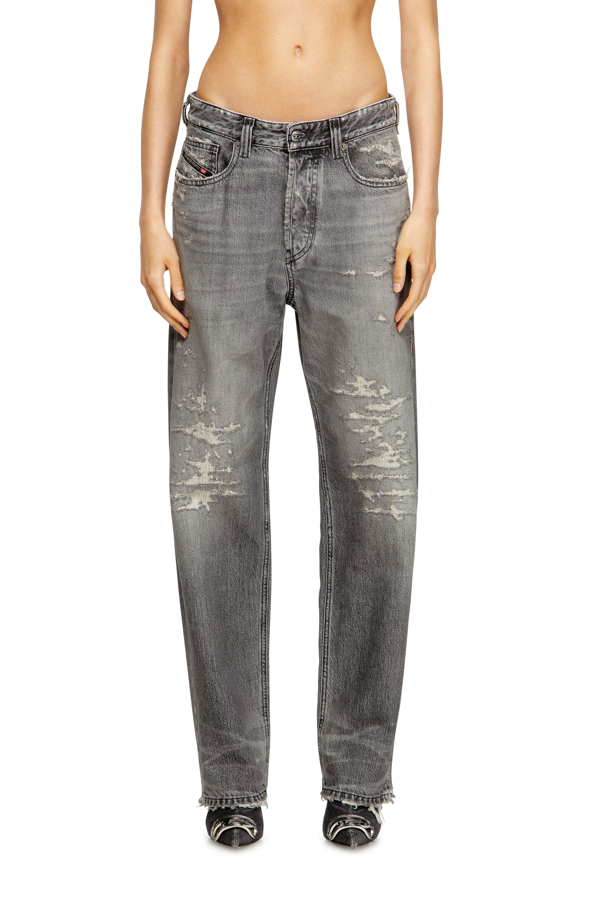 Diesel - Woman's Regular Jeans 1988 D-Ark 09M64, Grey - 1