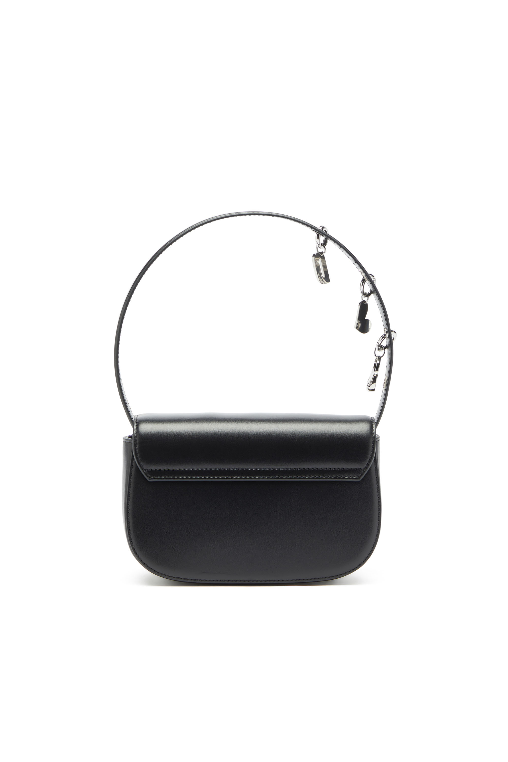 Diesel - 1DR, Woman's 1DR -Iconic shoulder bag in leather with handle charms in Black - 2