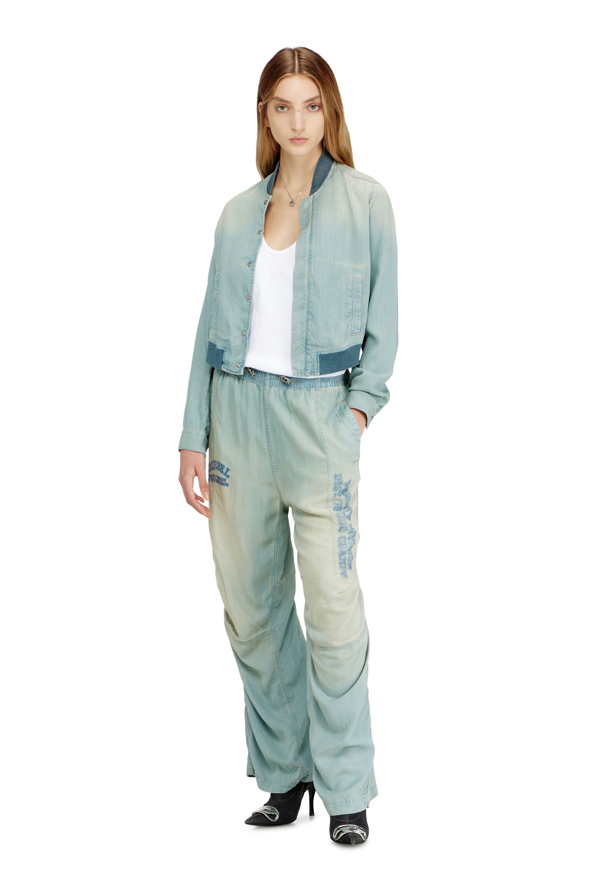 Diesel - Unisex's Relaxed Jeans D-Pari 0ADCF, Light Blue - 4