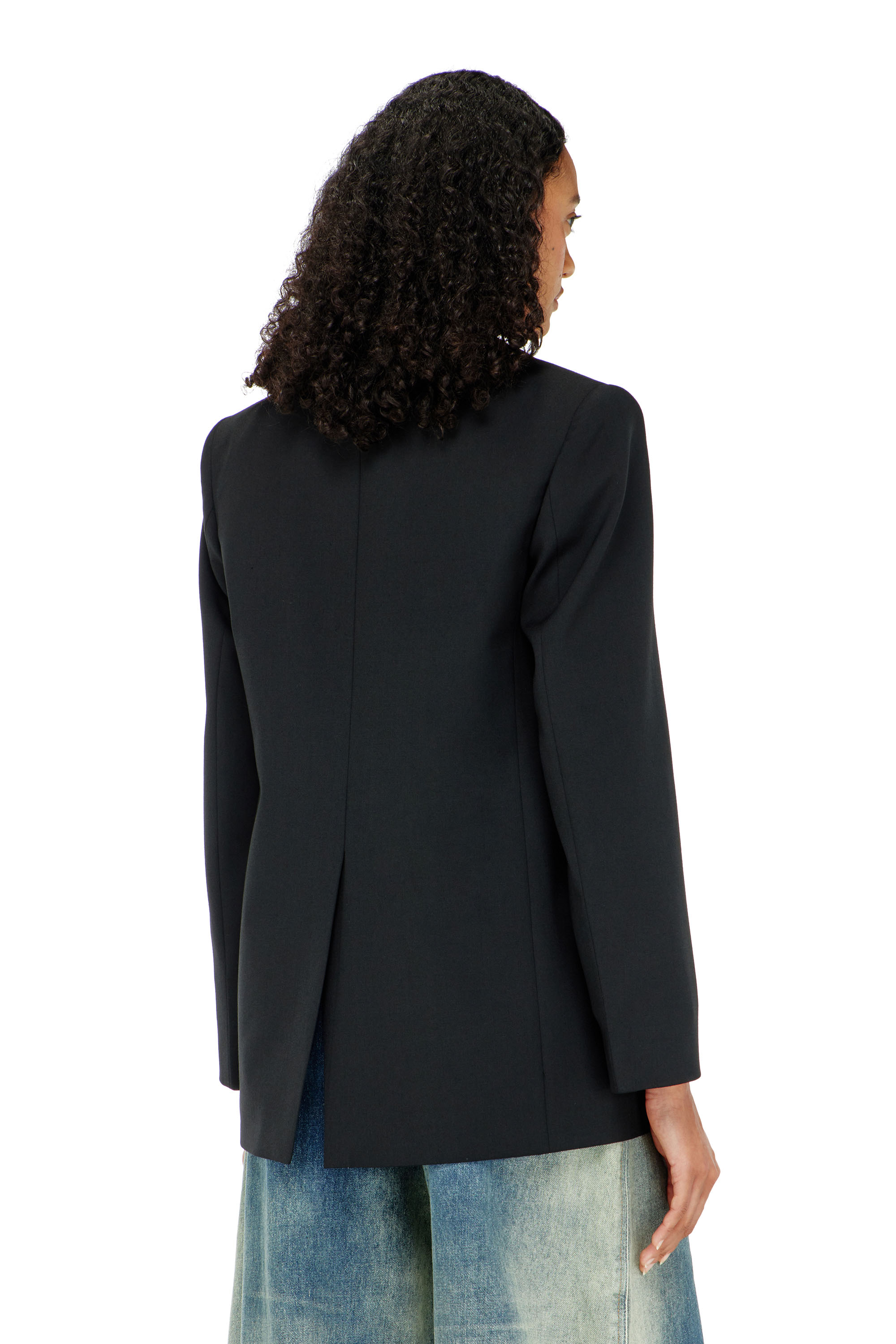 Diesel - G-KESS-R1, Woman's Blazer in wool blend in Black - 4