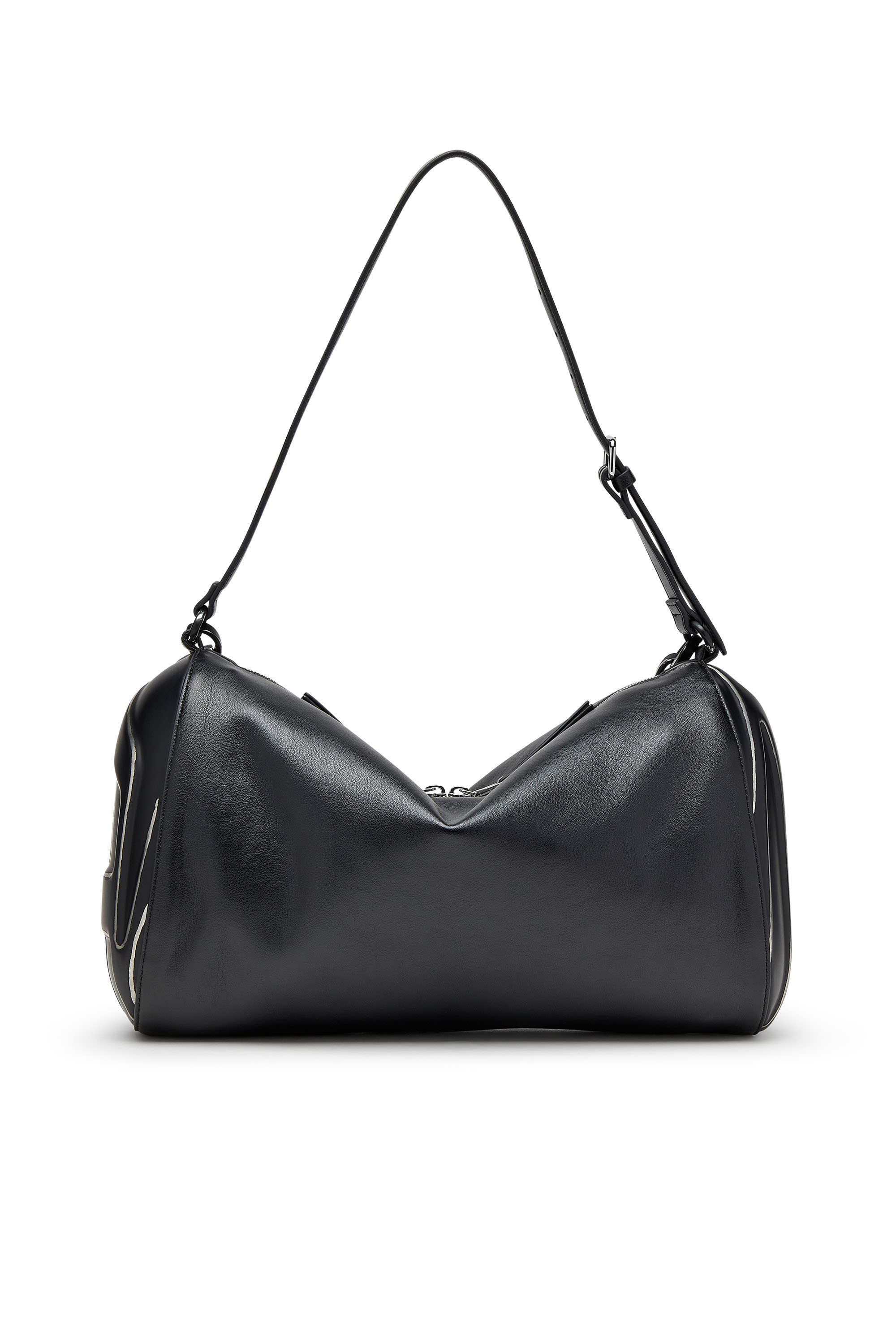 Diesel - LOAD-D SHOULDER BAG X, Unisex's Load-D-Shoulder bag in brushed laminated PU in Black - 2