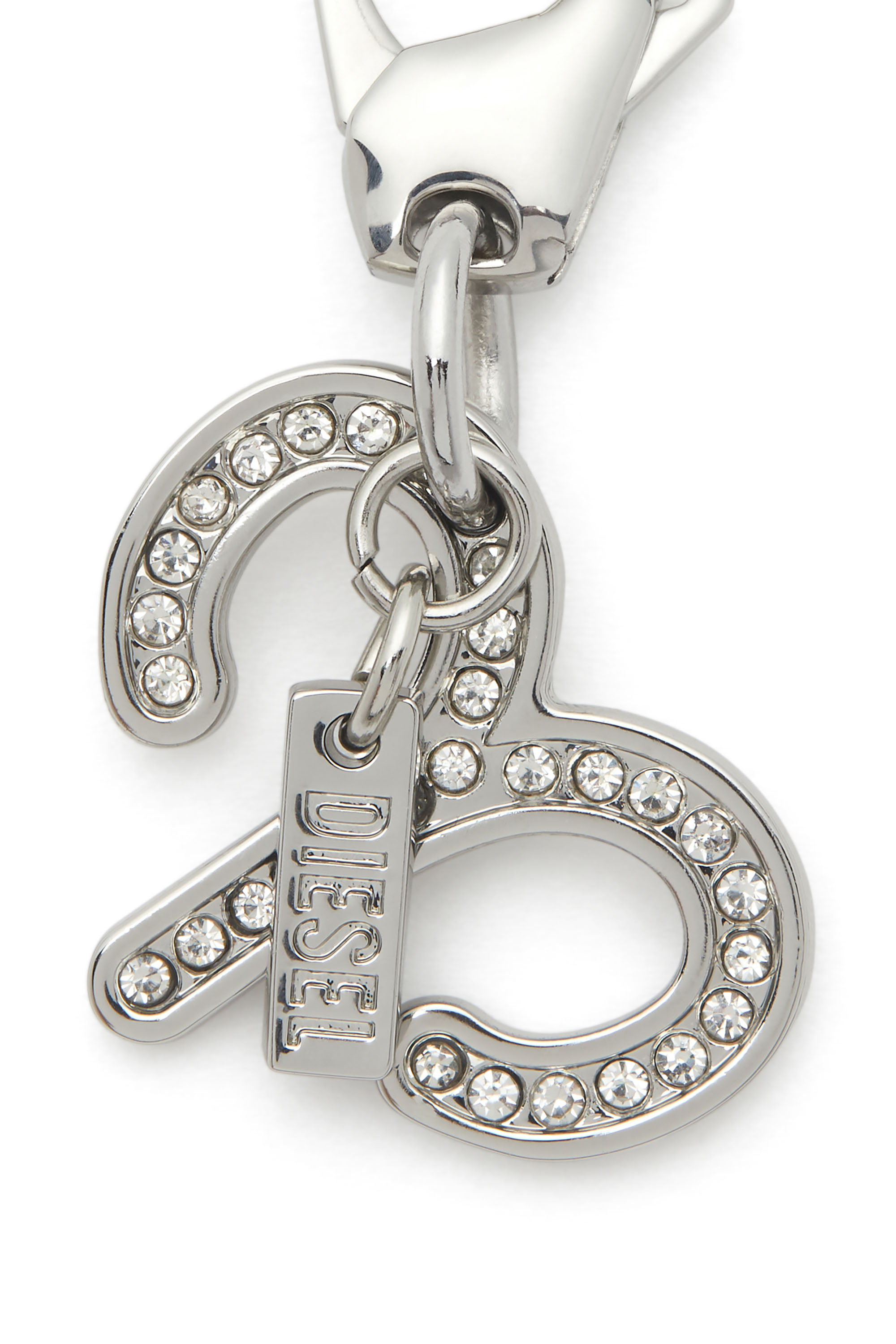 Diesel - CHARM ARIES, Unisex's Aries metal charm with rhinestone details in Silver - 2