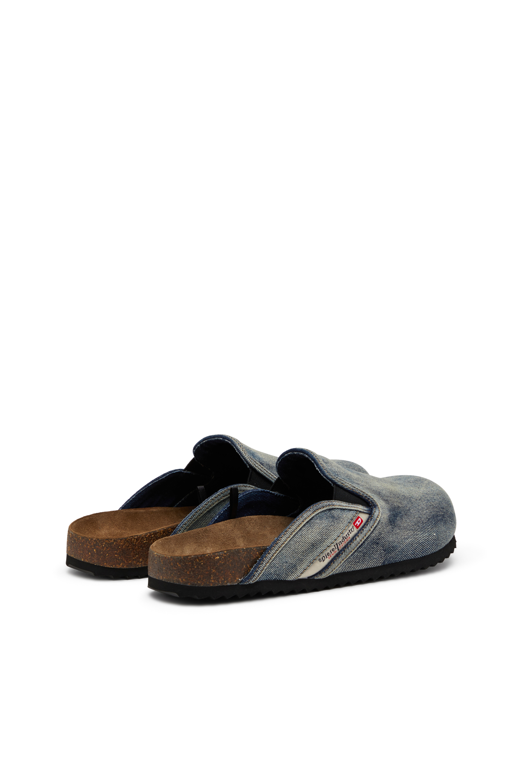 Diesel - D-WOODSTOCK SLIP-ON, Man's Denim mules in Dark Blue - 4