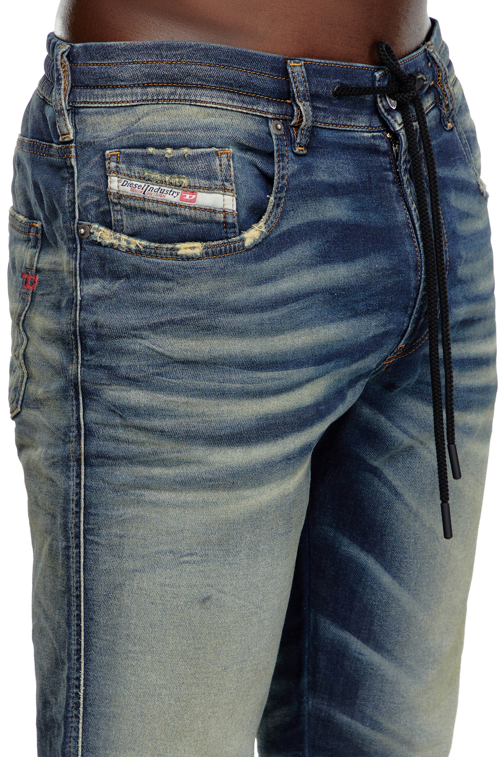 Diesel - Man Slim 2060 D-Strukt Joggjeans® 068MH, Dark Blue - Image 4