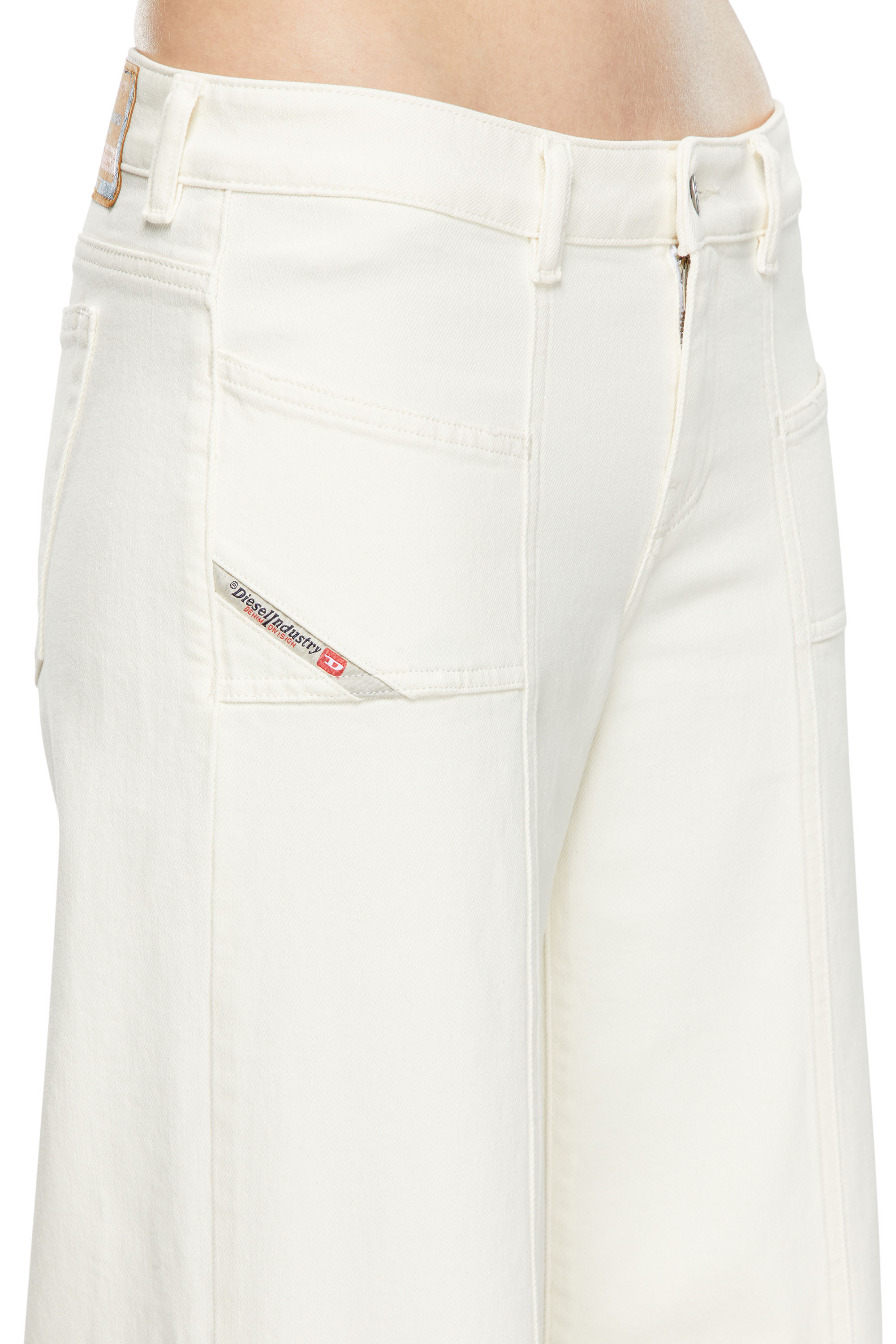 Flare Jeans D-Akii 09J68, White Diesel - Woman's Flare Jeans D-Akii 09J68, White - 5