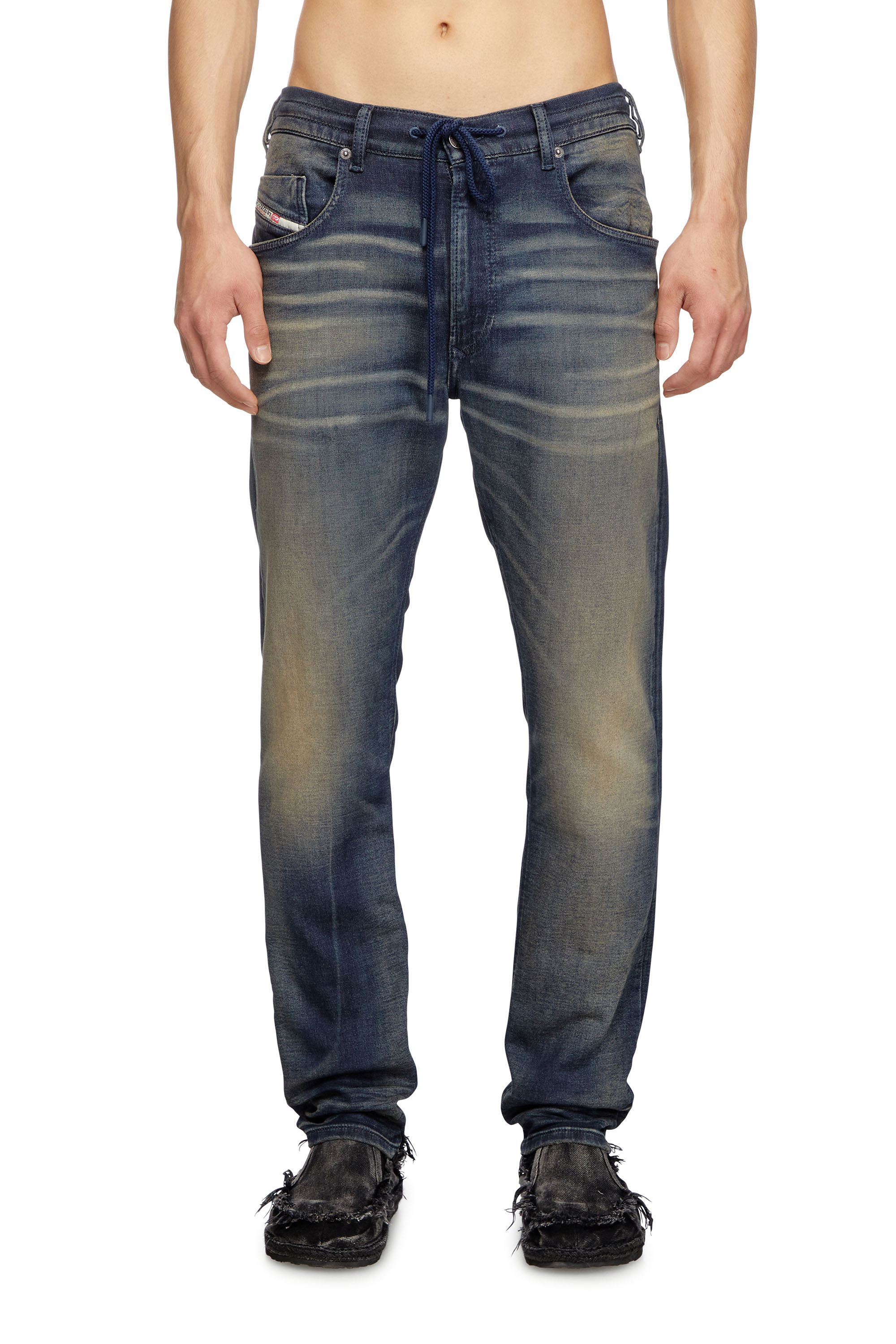 Diesel - Man's Regular 2030 D-Krooley Joggjeans® 068PM, Dark Blue - 2