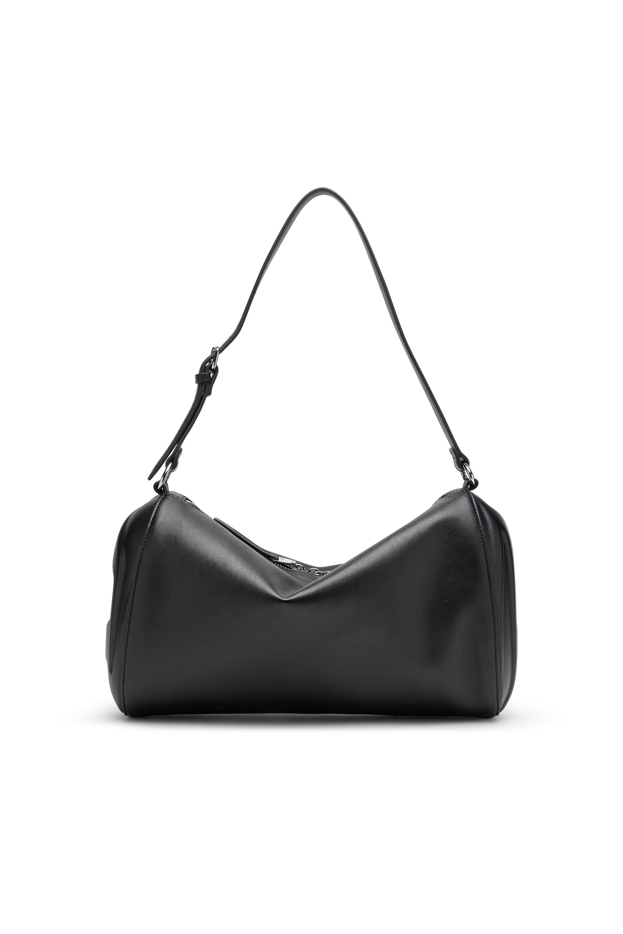 Diesel - LOAD-D SHOULDER BAG X, Unisex's Load-D-Shoulder bag with hard-shell logo sides in Black - 1