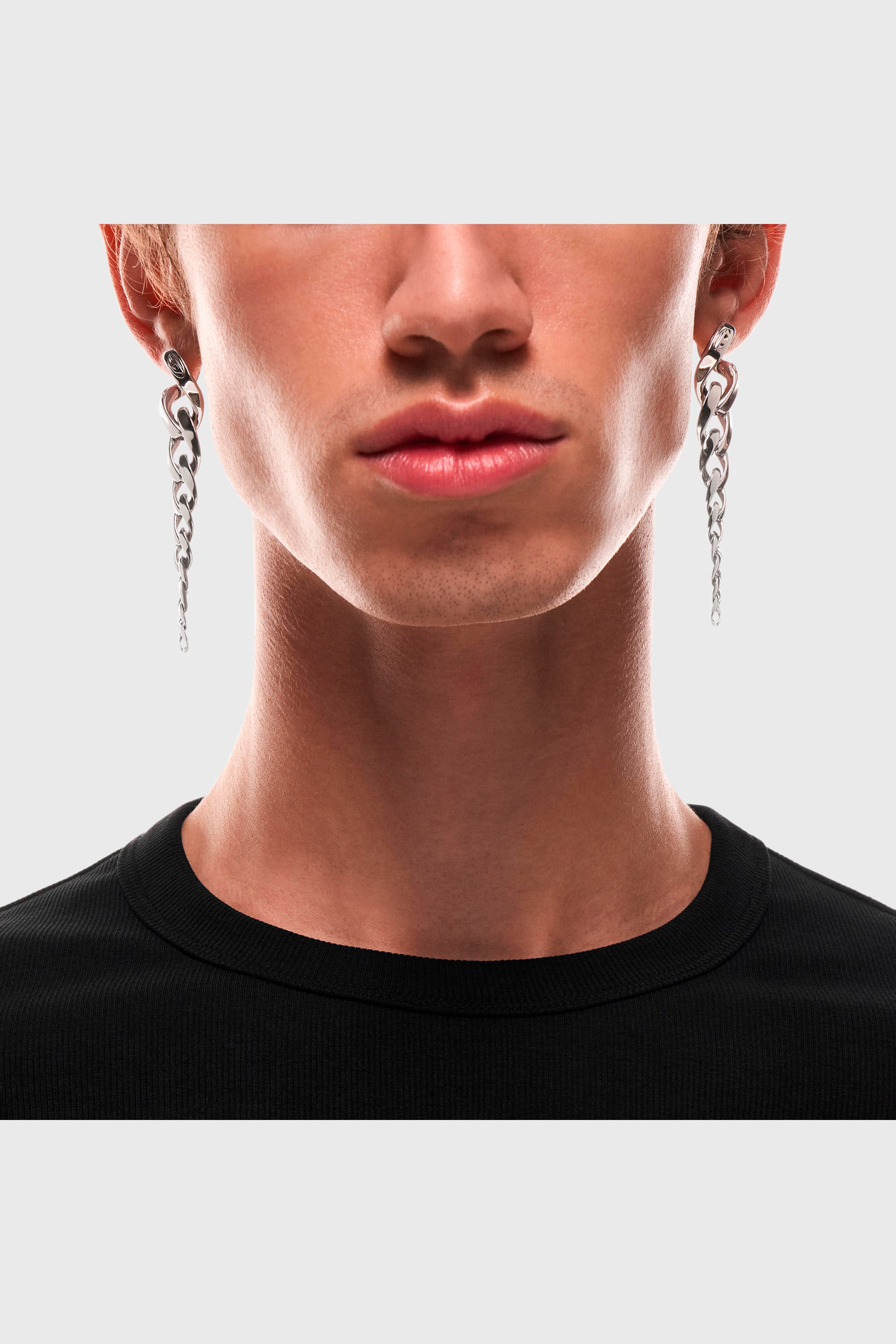Diesel - DX1719040, Unisex's Stainless Steel Drop Earrings in Silver - 4