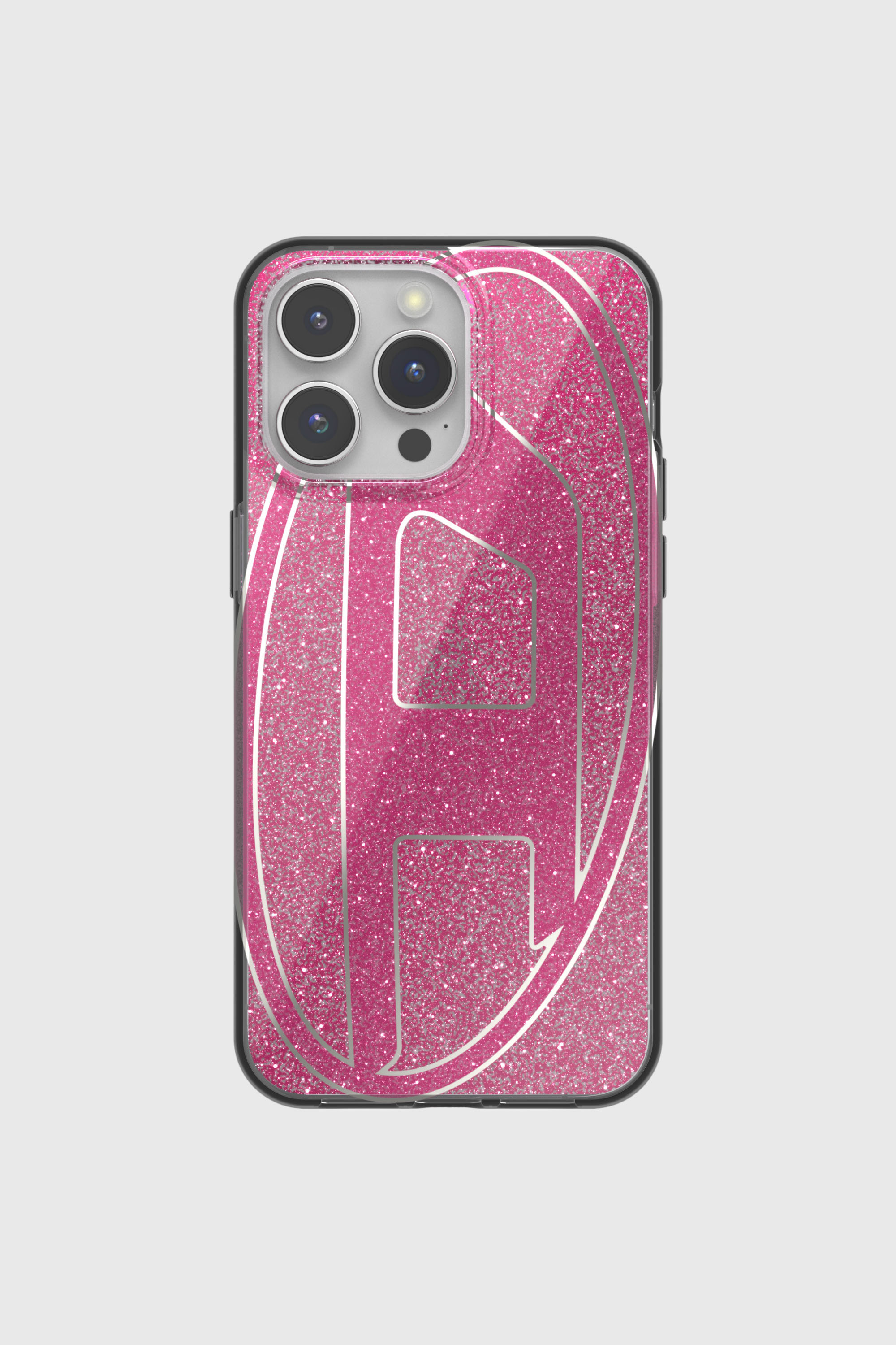 Diesel - 60037 AOP CASE, Unisex's Glitter Case for iP 15 Pro Max in Pink - 2