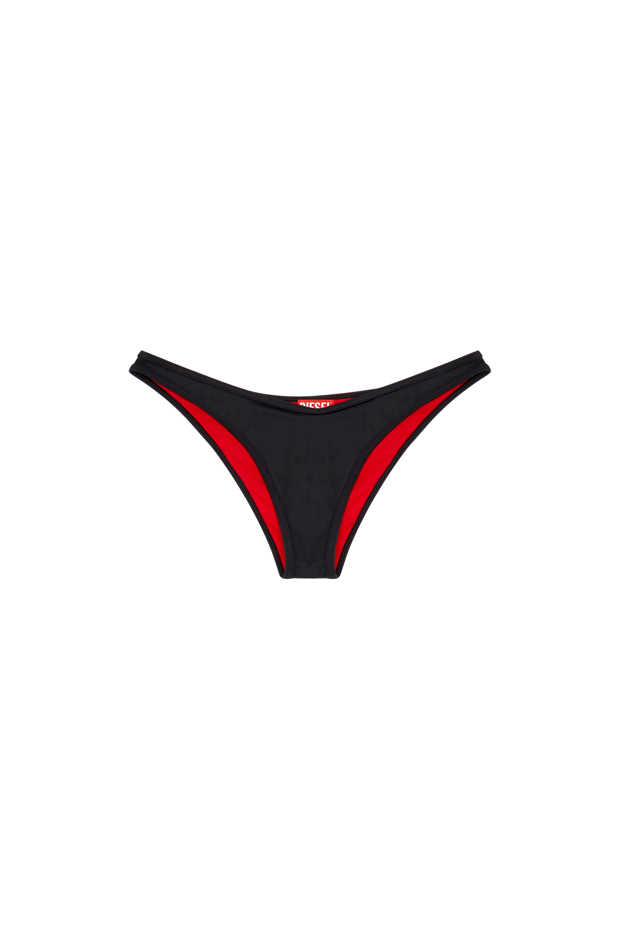Diesel - BFPN-PUNCHY-X, Woman's Bikini bottoms with oversized logo in Black - 4