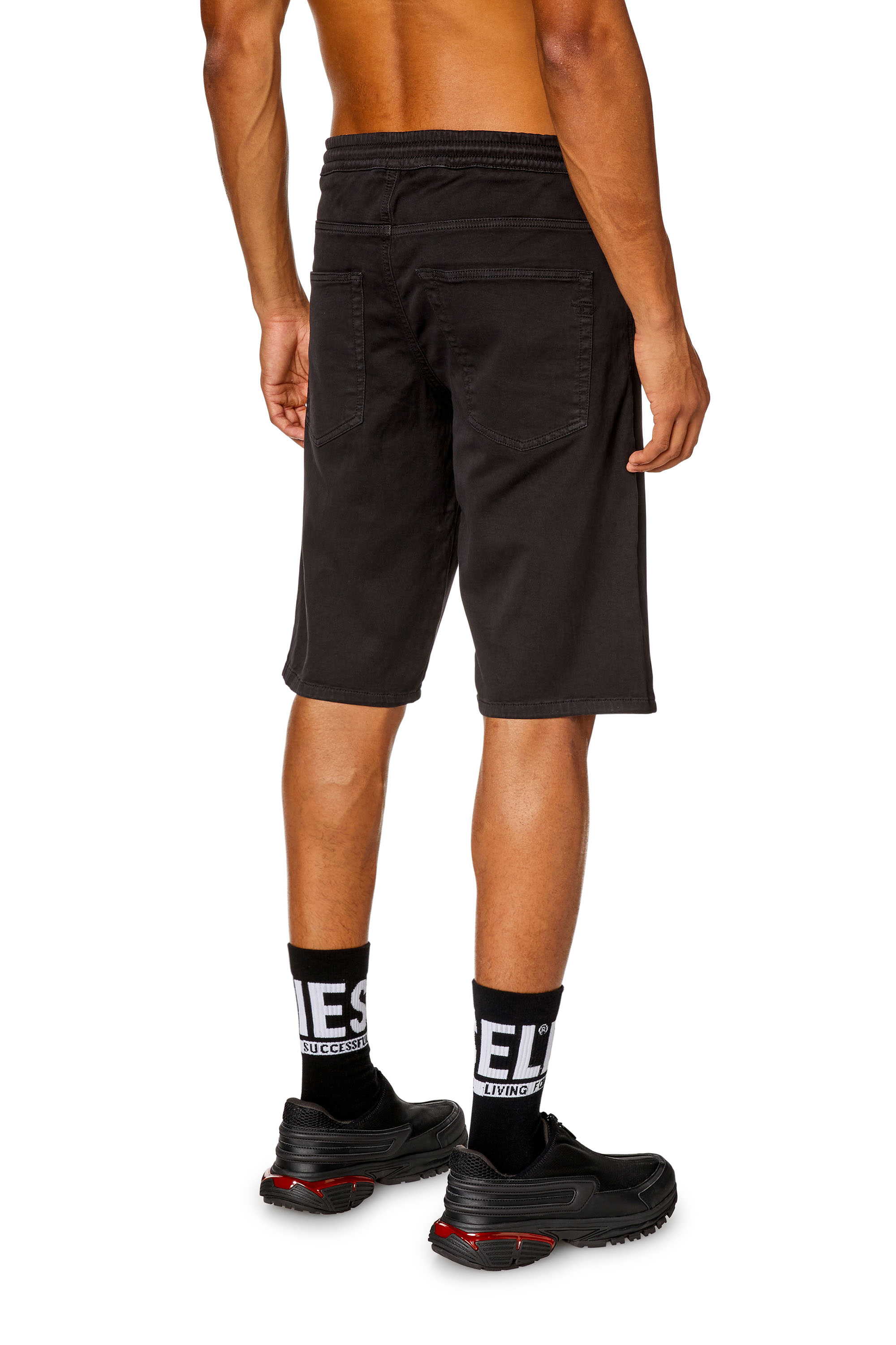 Diesel - 2033 D-KROOLEY-SHORT JOGG, Black - Image 3