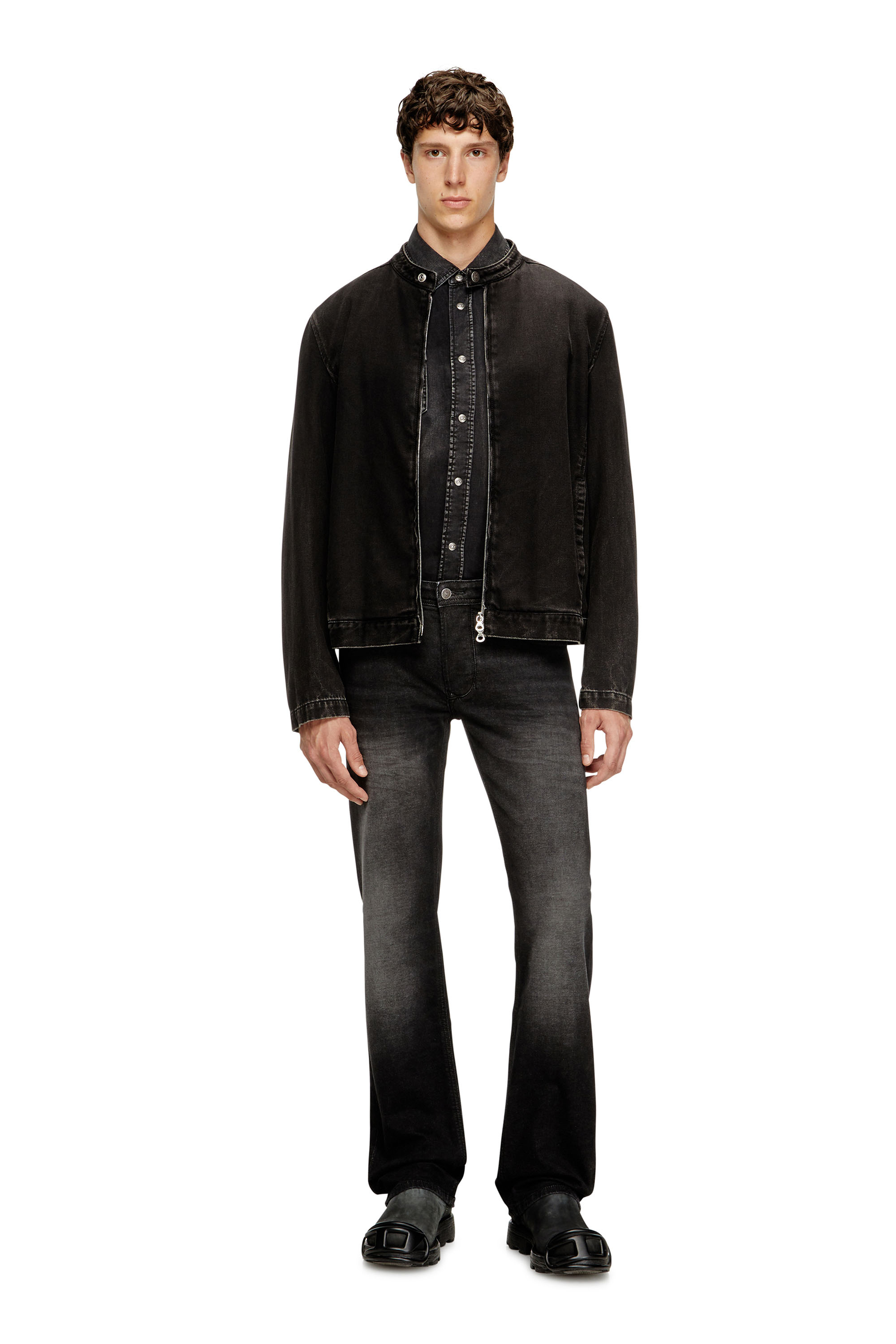 Regular Jeans 1985 Larkee 0DBDT, Black/Dark grey Diesel - Man's Regular Jeans 1985 Larkee 0DBDT, Black/Dark grey - 1