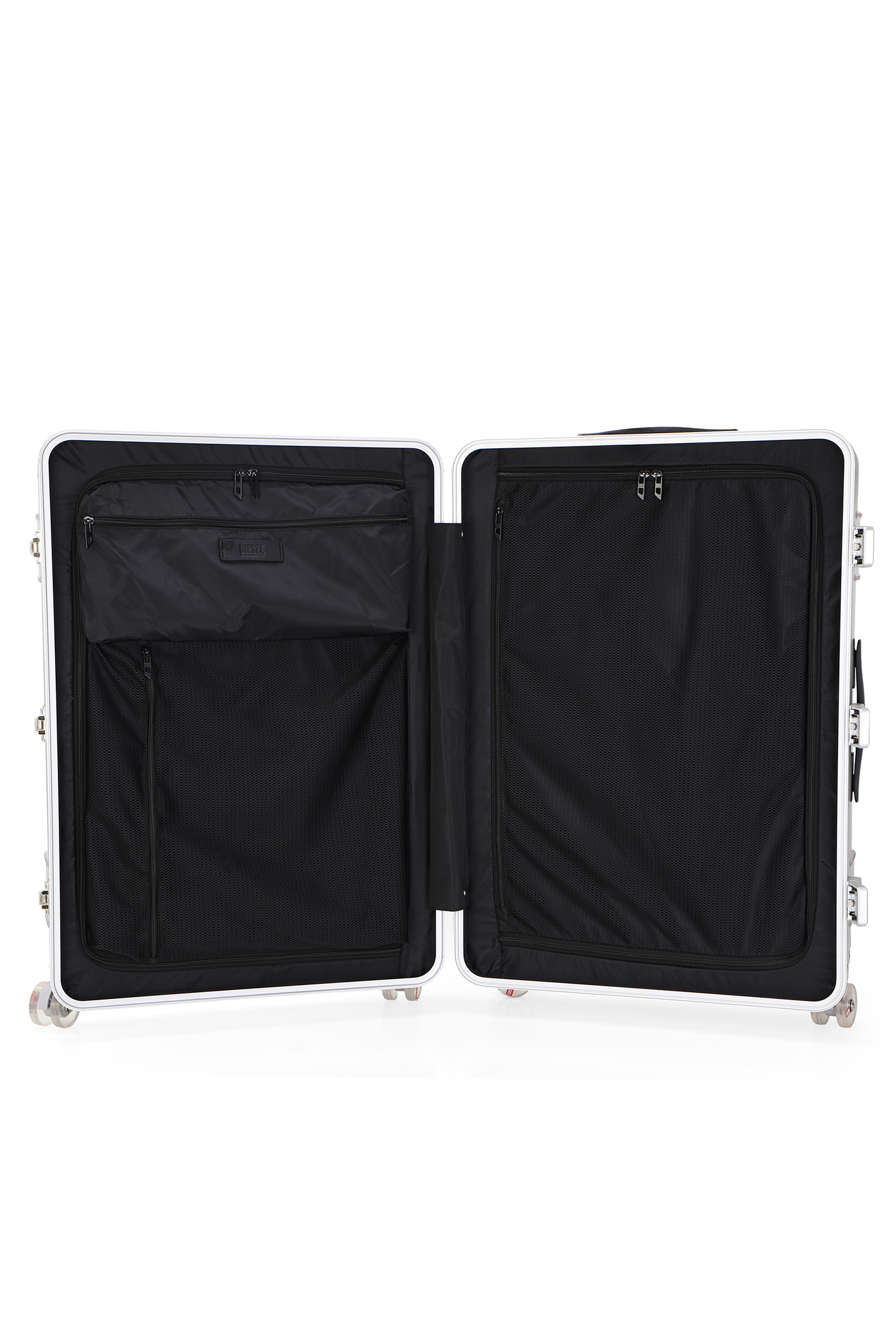 Diesel - DIESEL PC STRONG IMAGE TROLLEY- DSL003, Unisex's Rugged suitcase size L in Silver - 3