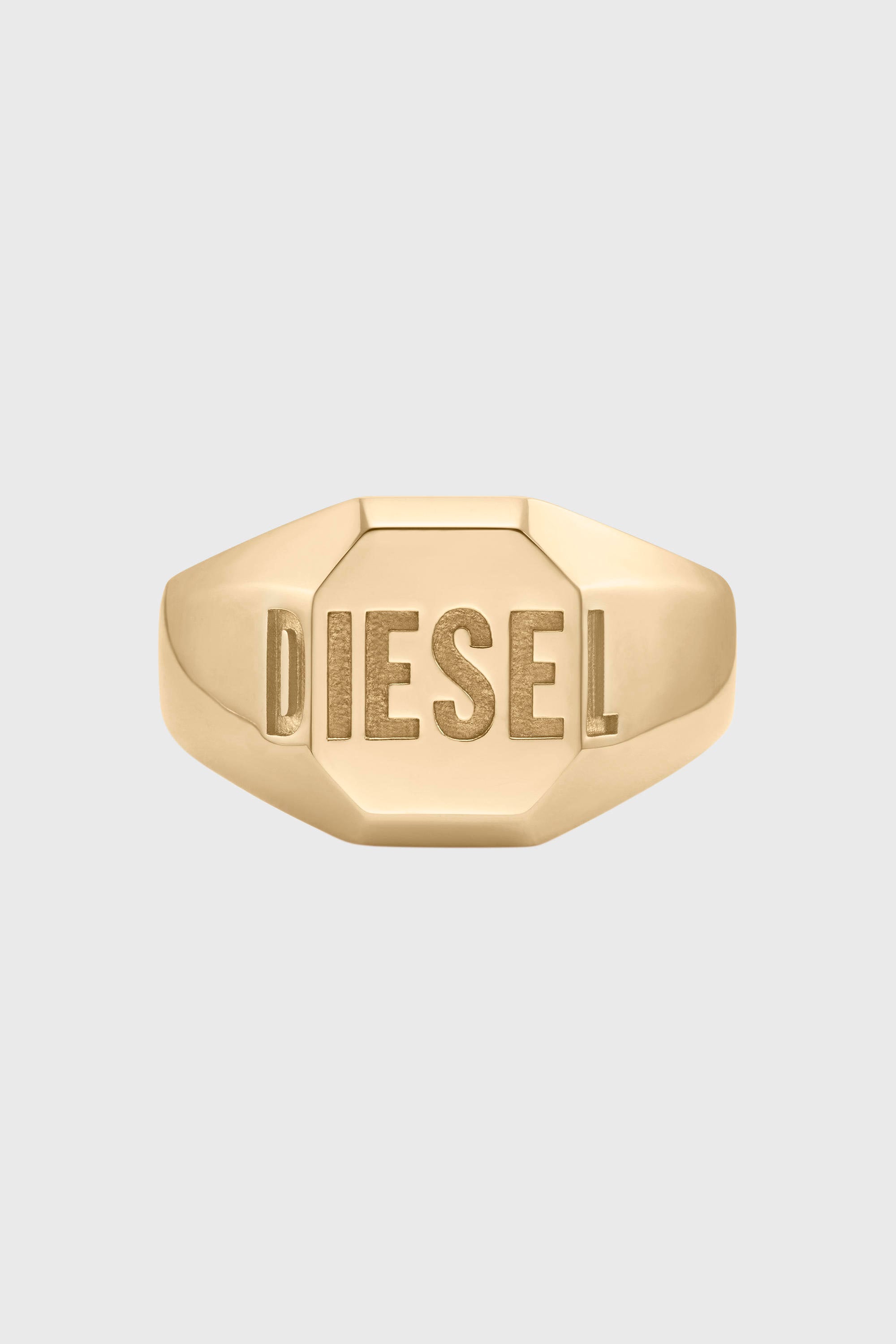 Diesel - DX1742710, Unisex's Gold-tone signet ring in Gold - 3