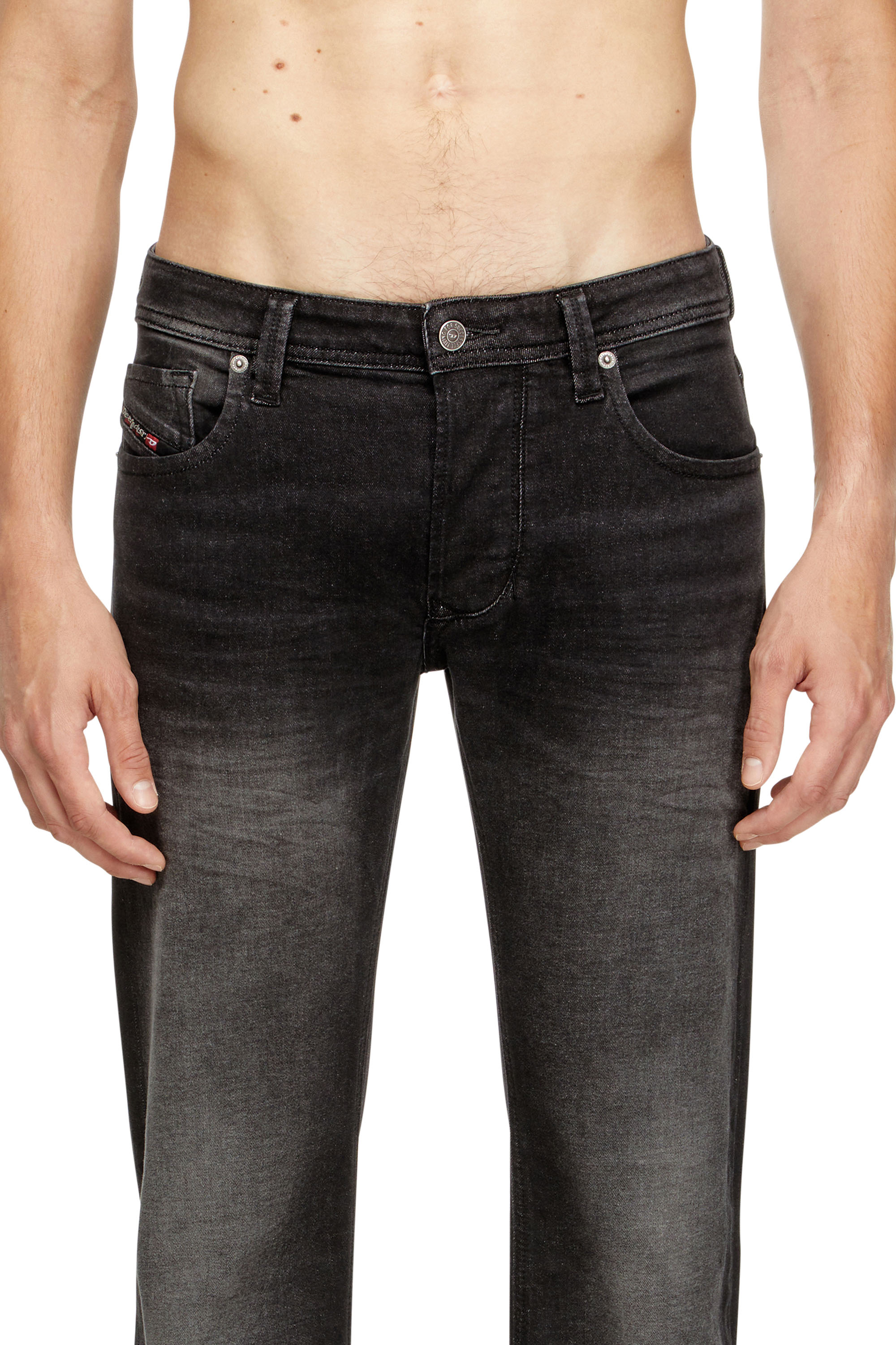 Regular Jeans 1985 Larkee 0DBDT, Black/Dark grey Diesel - Man's Regular Jeans 1985 Larkee 0DBDT, Black/Dark grey - 5