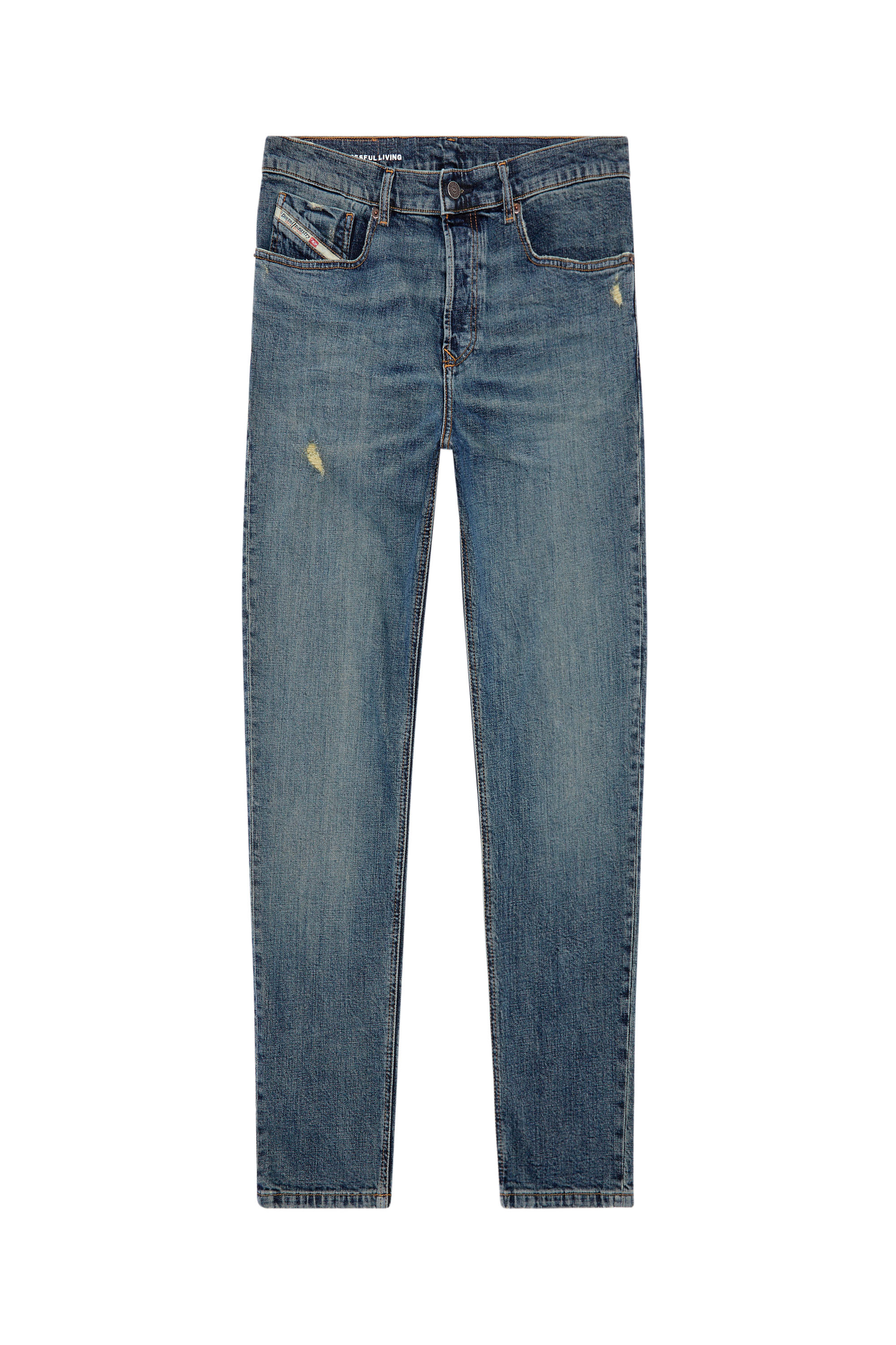 Diesel - Man Tapered Jeans 2005 D-Fining 0DQAC, Medium blue - Image 5