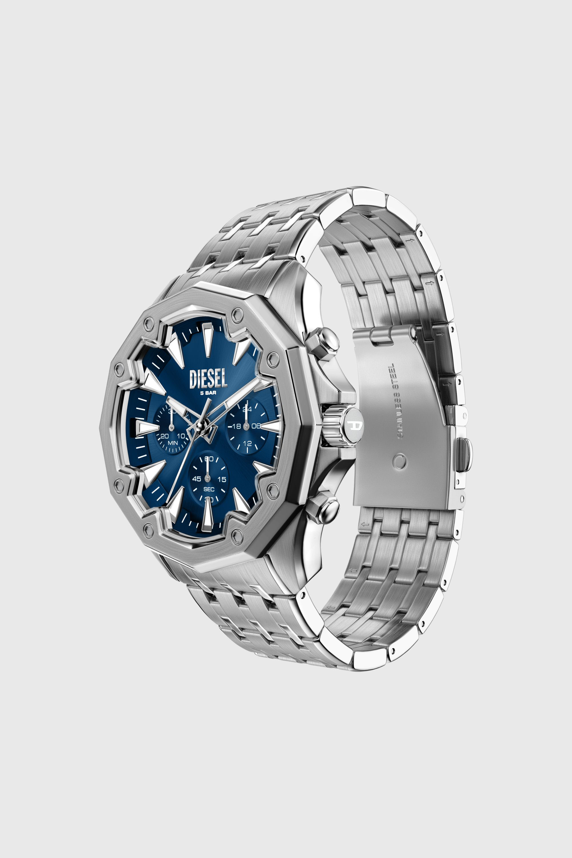 Diesel - DZ4706 WATCH, Man's Stinger Stainless Steel Watch in Silver - 2