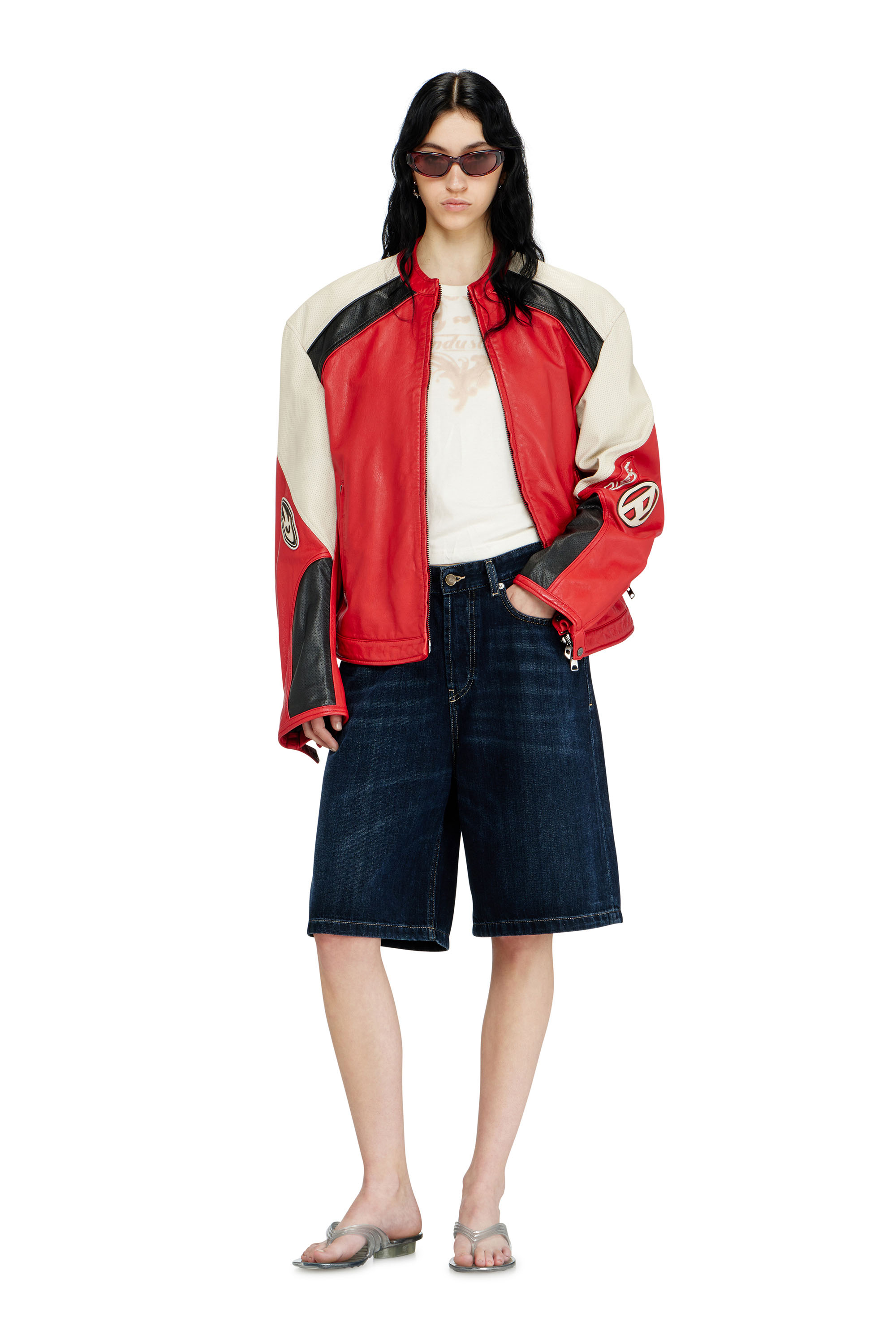 Diesel - MELISSA QUANTUM THONG, Woman's Sculptural flip-flops in Melflex&reg; in Silver - 7