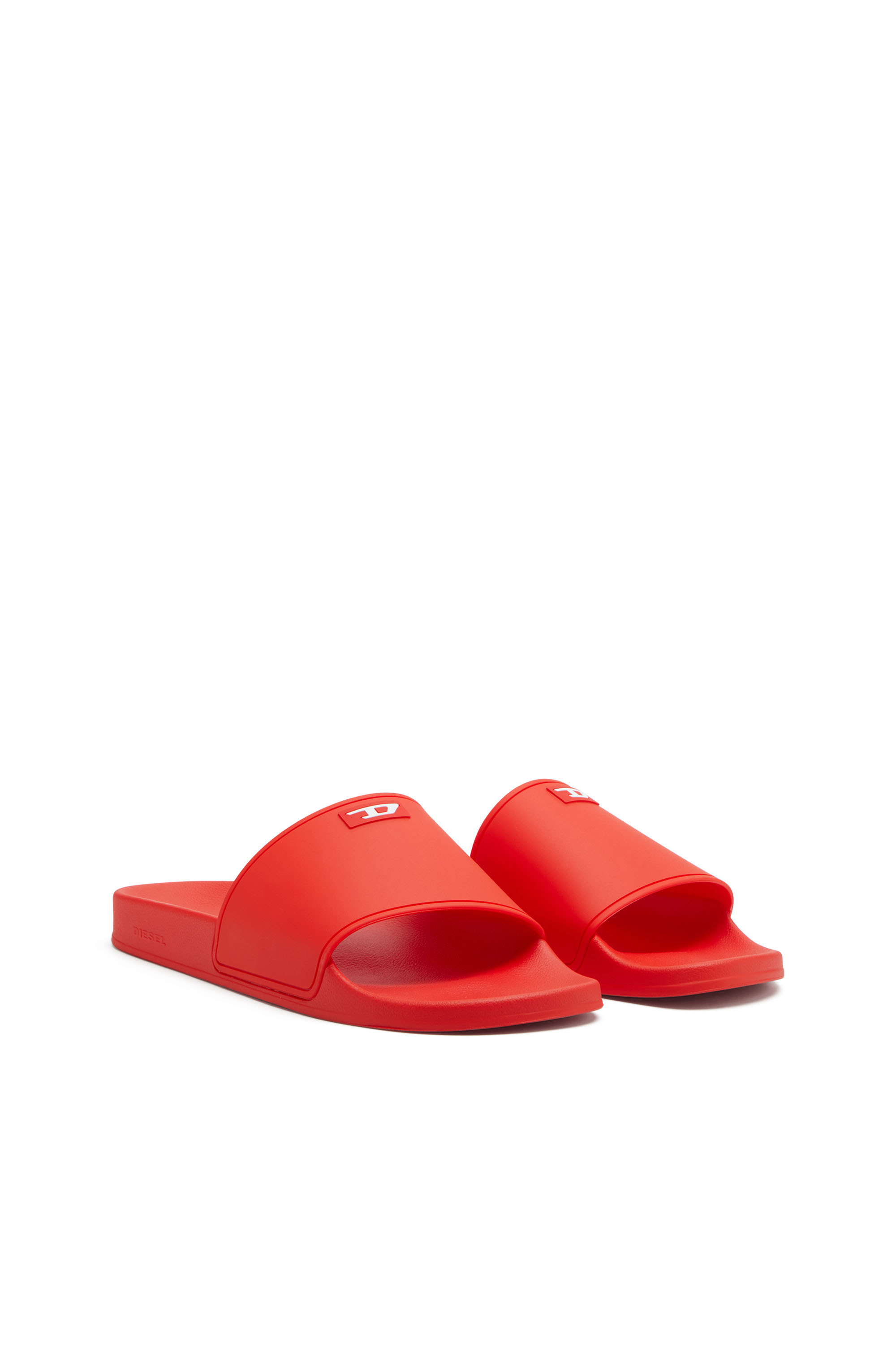 Diesel - SA-SWIM, Man's Sa-Swim-Rubber pool slides with D logo in Red - 2